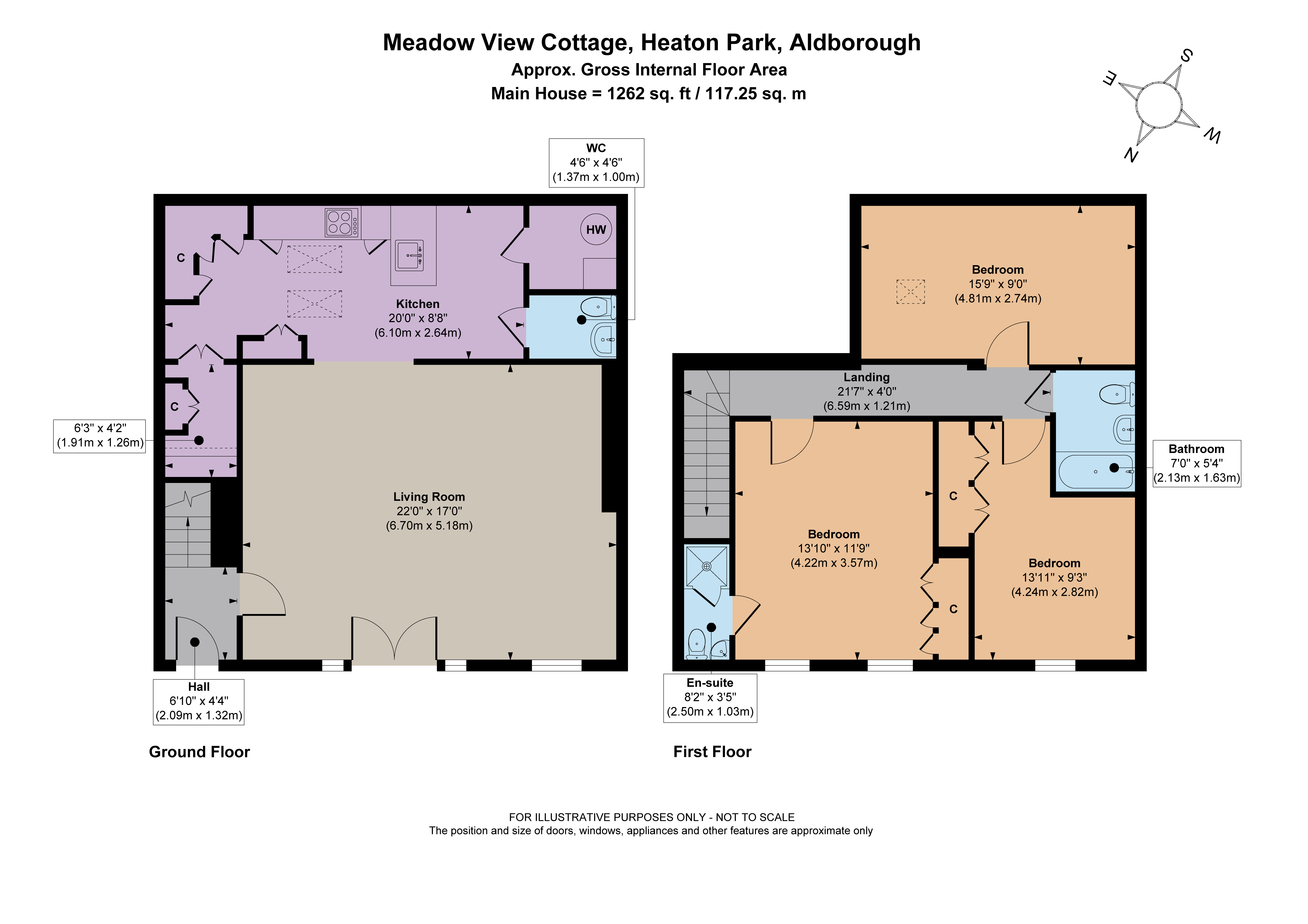 Meadow View Cottage,, Heaton Park, York floorplan