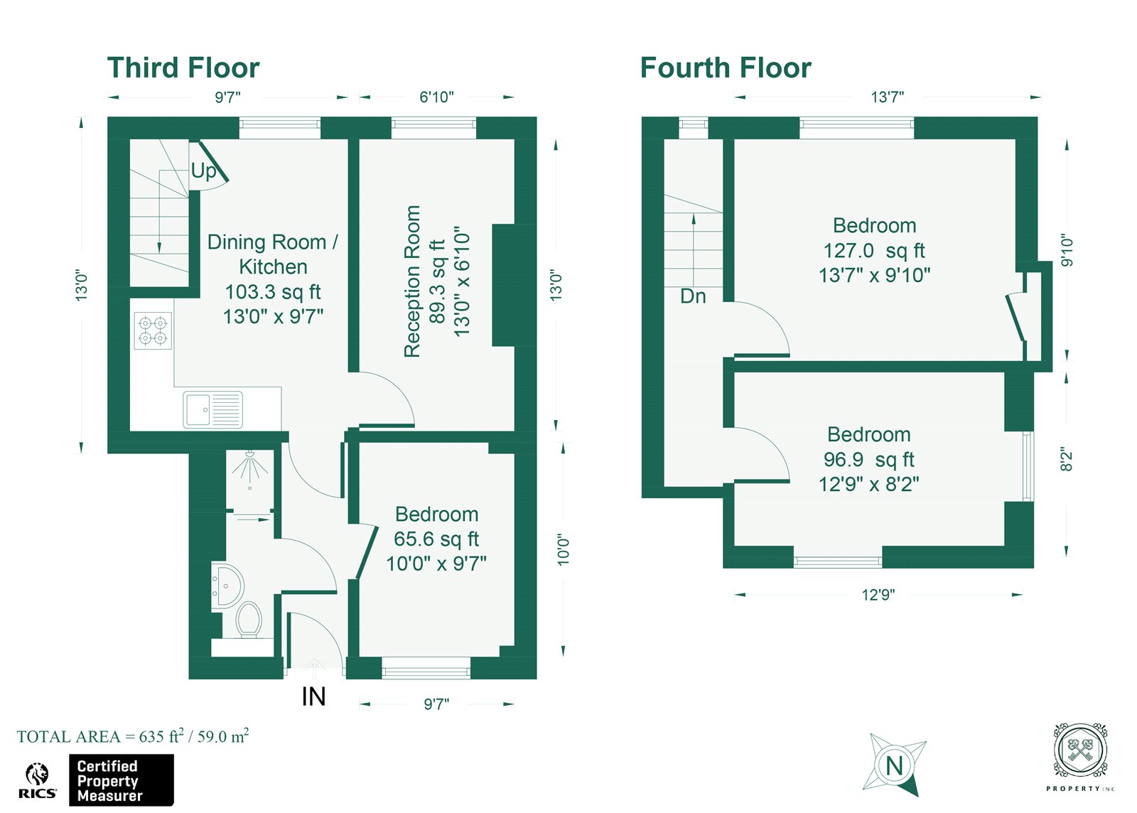 9 Goldie House,, Hazelville Road, London floorplan