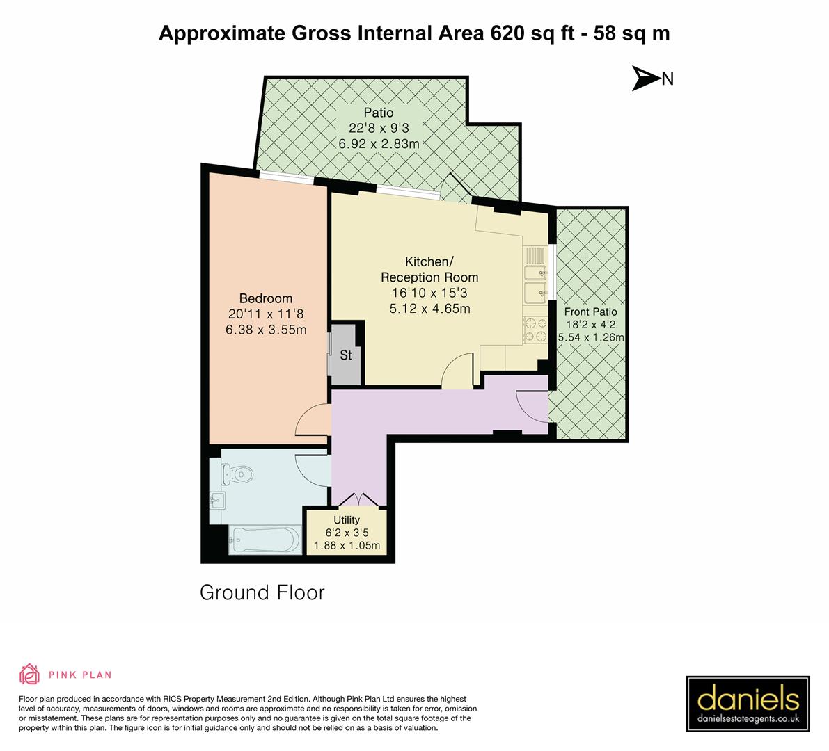 46, Williams Way, Wembley floorplan