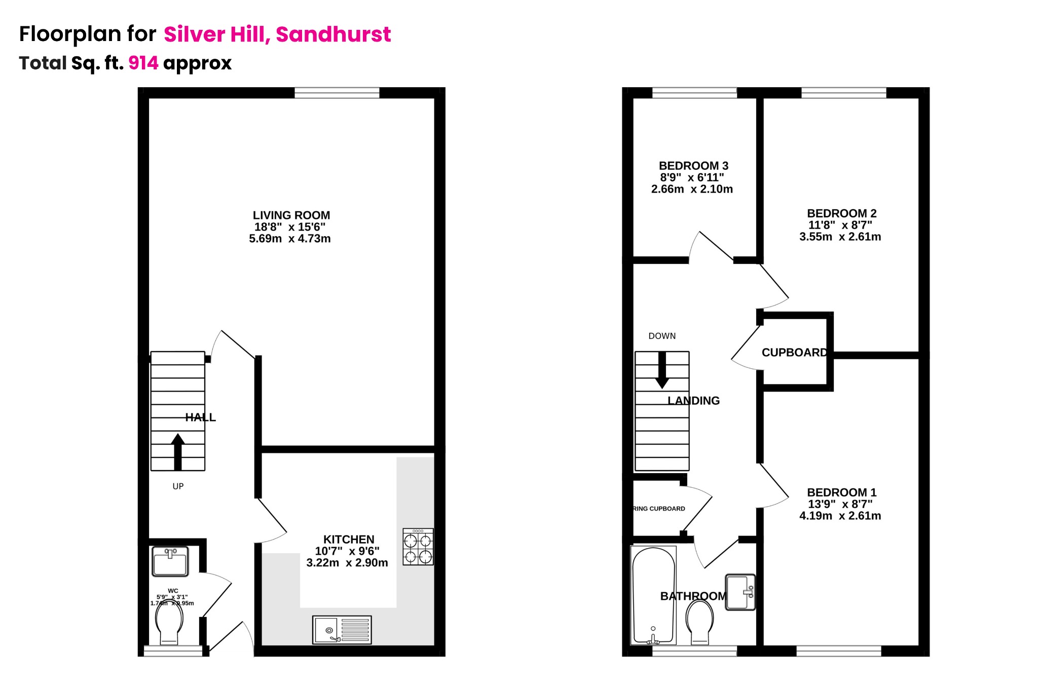 26 Silver Hill, College Town, Berkshire floorplan