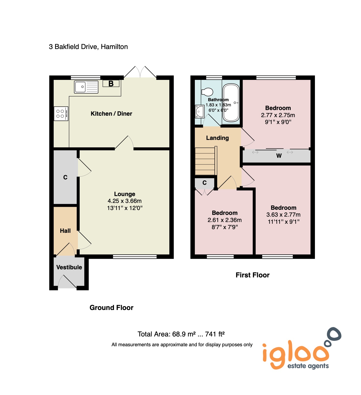 3, Bankfield Drive, Hamilton floorplan