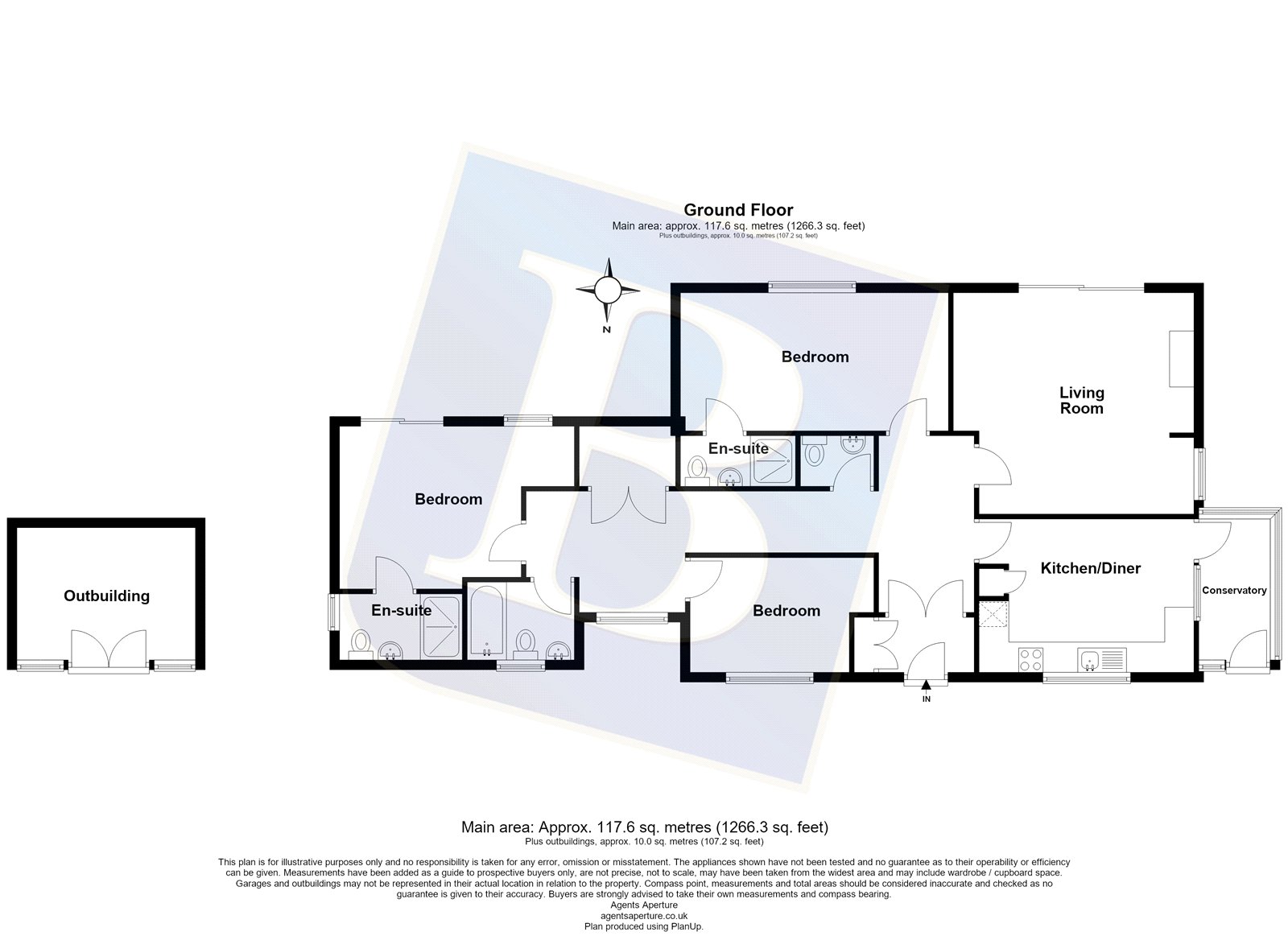 Corner Farm Bungalow,, Fen Lane, Upminster floorplan