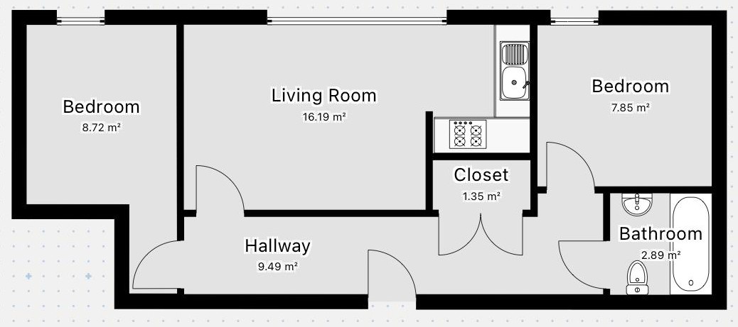 45, Curzon Street, Staffordshire floorplan