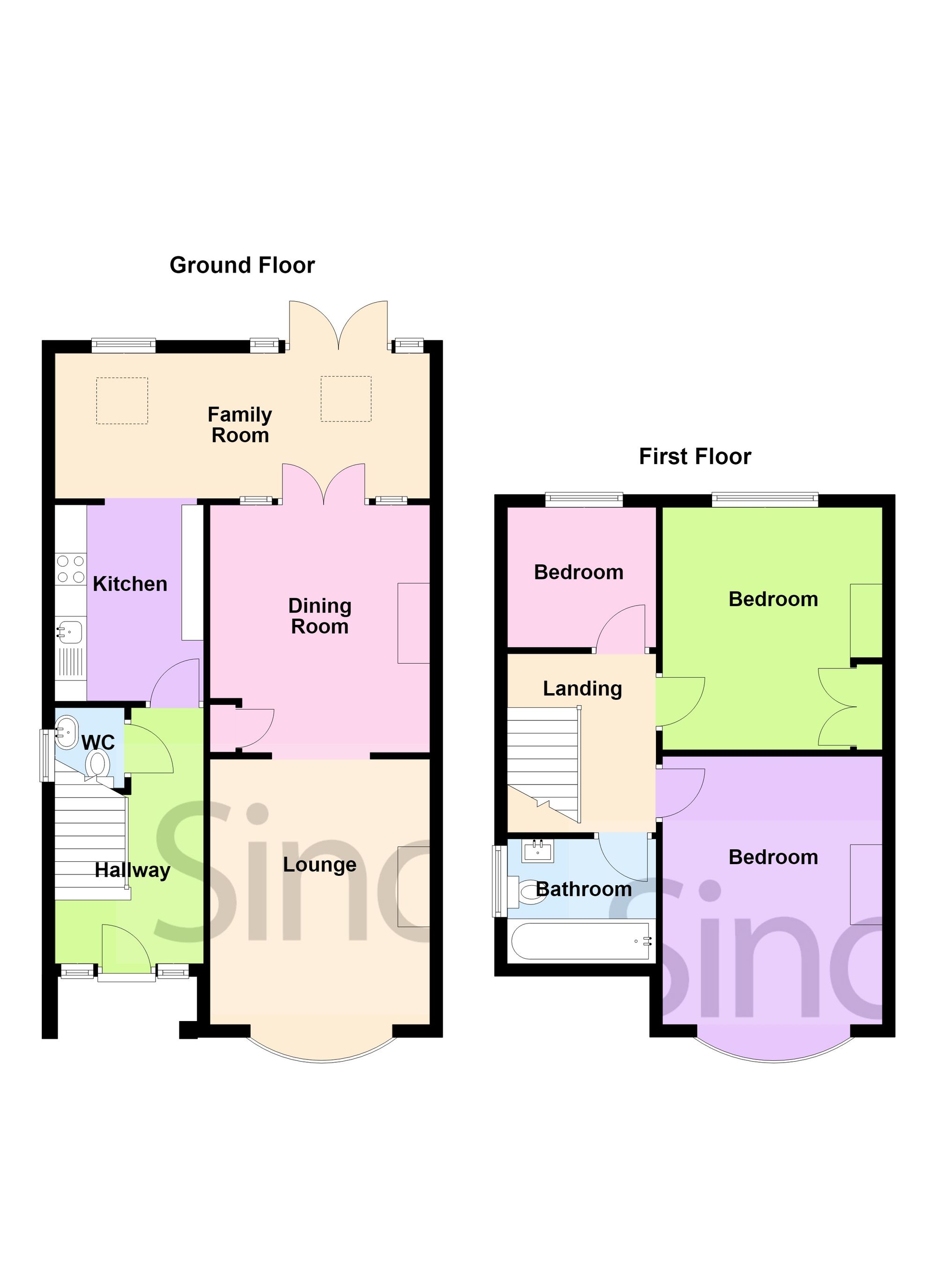 131 Grange Road, Coalville floorplan
