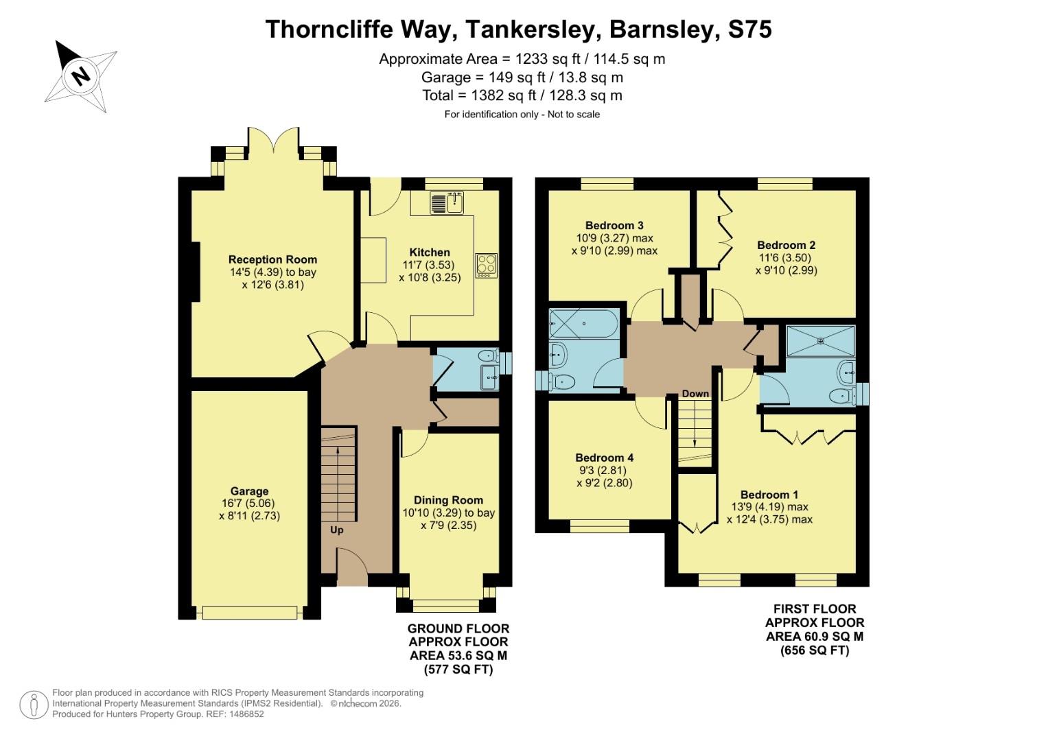 35, Thorncliffe Way, Barnsley floorplan