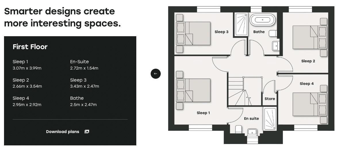 Plot 94 Neem, Abb Scott Lane, Bradford floorplan
