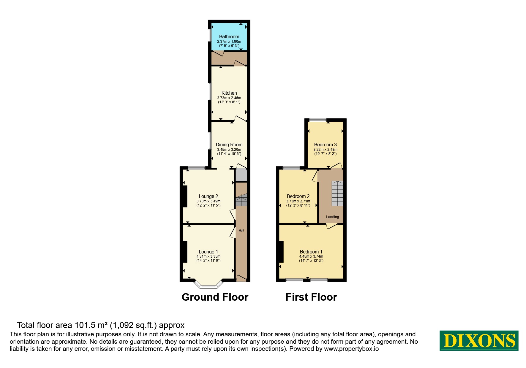 337, Green Lane, Birmingham floorplan