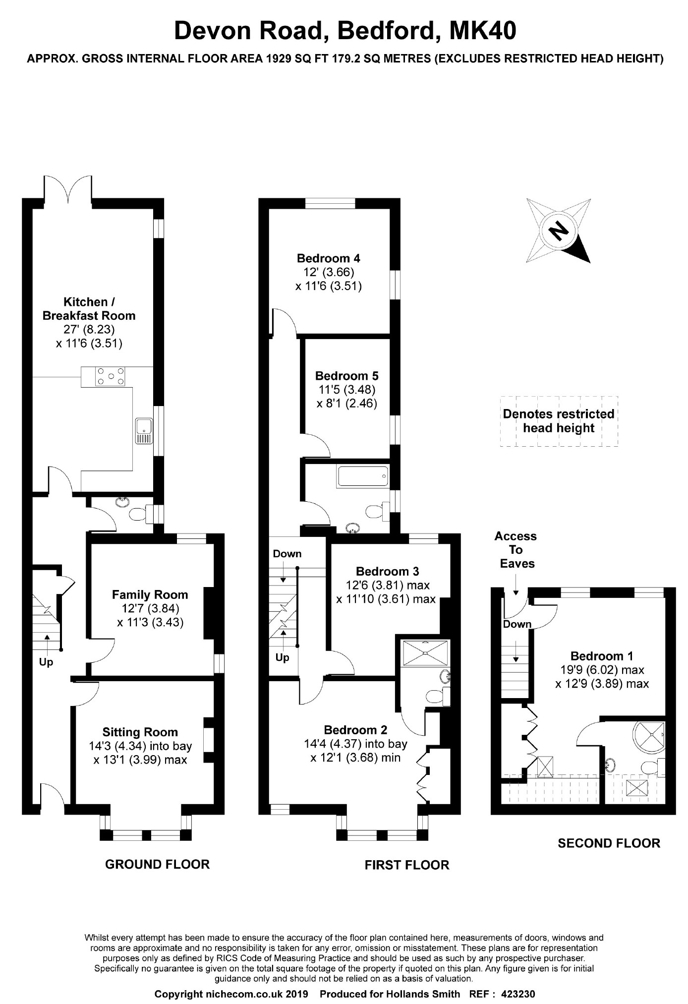 5 Bedrooms Semi-detached house for sale in Devon Road, Bedford MK40