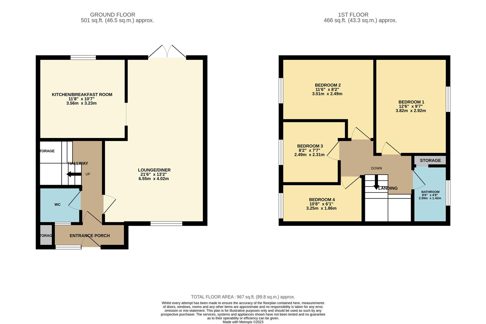 3, Spruce Hill, Harlow floorplan