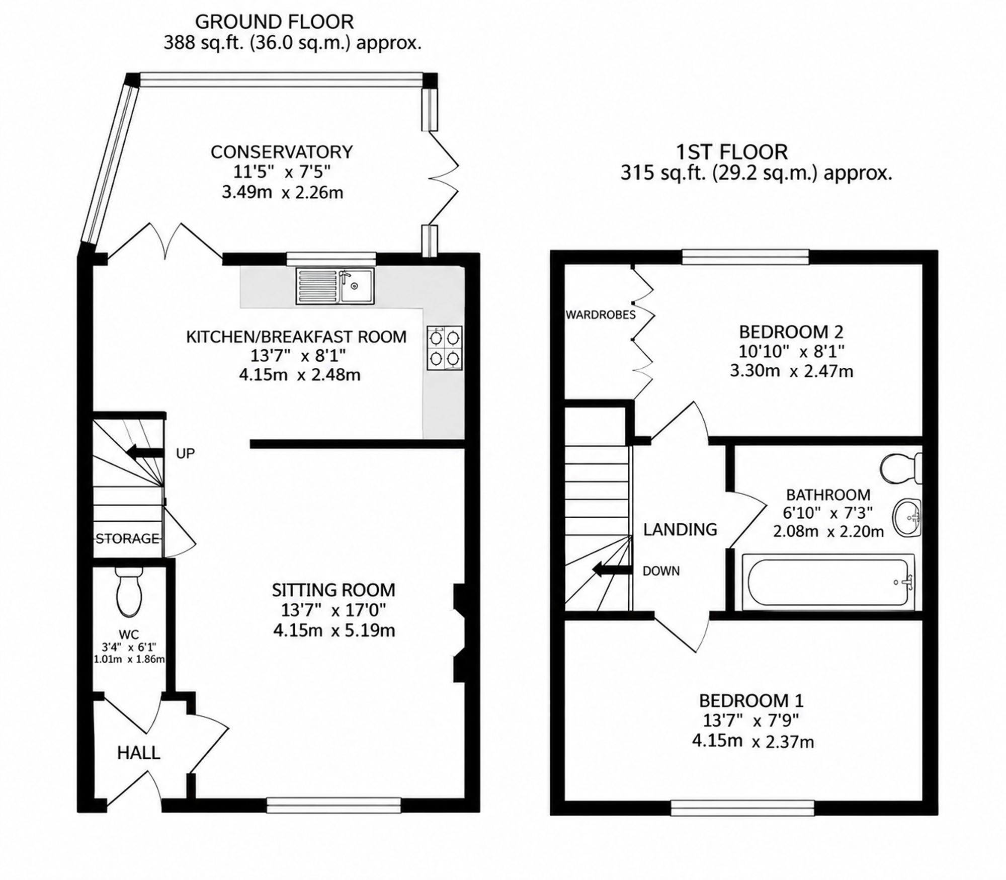45 Cross Road, Clacton-On-Sea floorplan