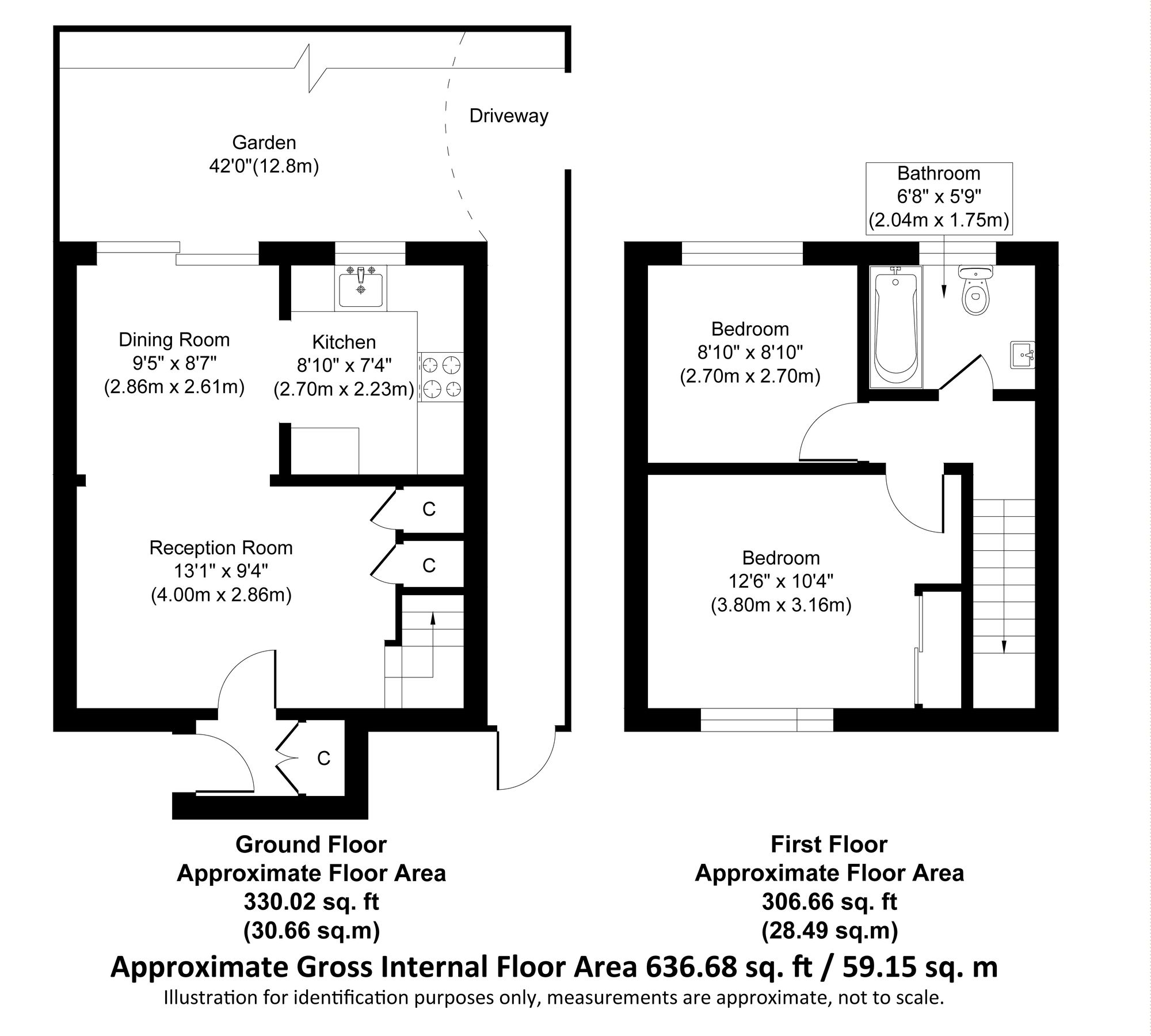 42 Coniston, Southend-On-Sea floorplan