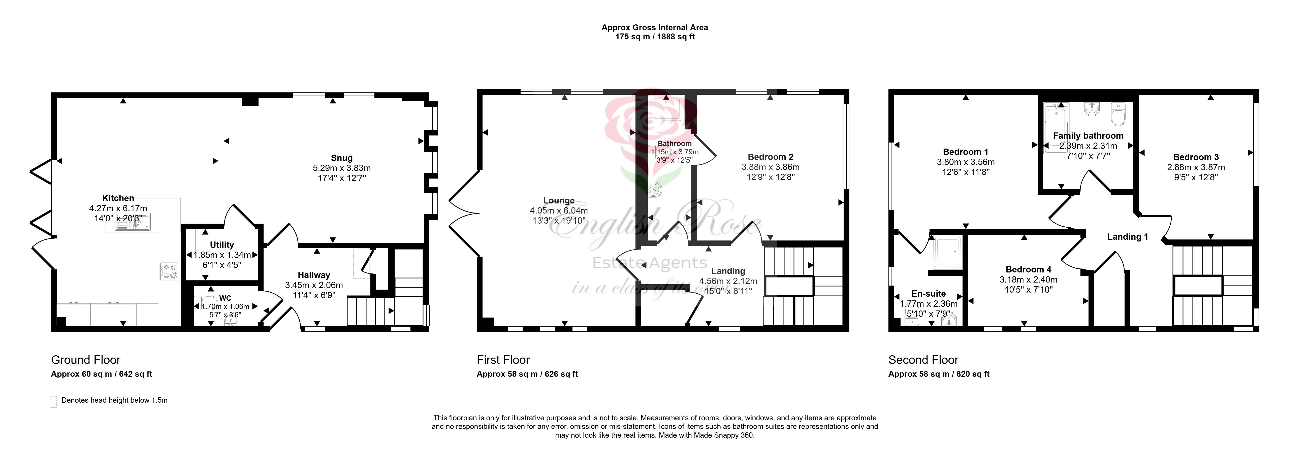 3, Bloomsbury Gardens, Mansfield floorplan