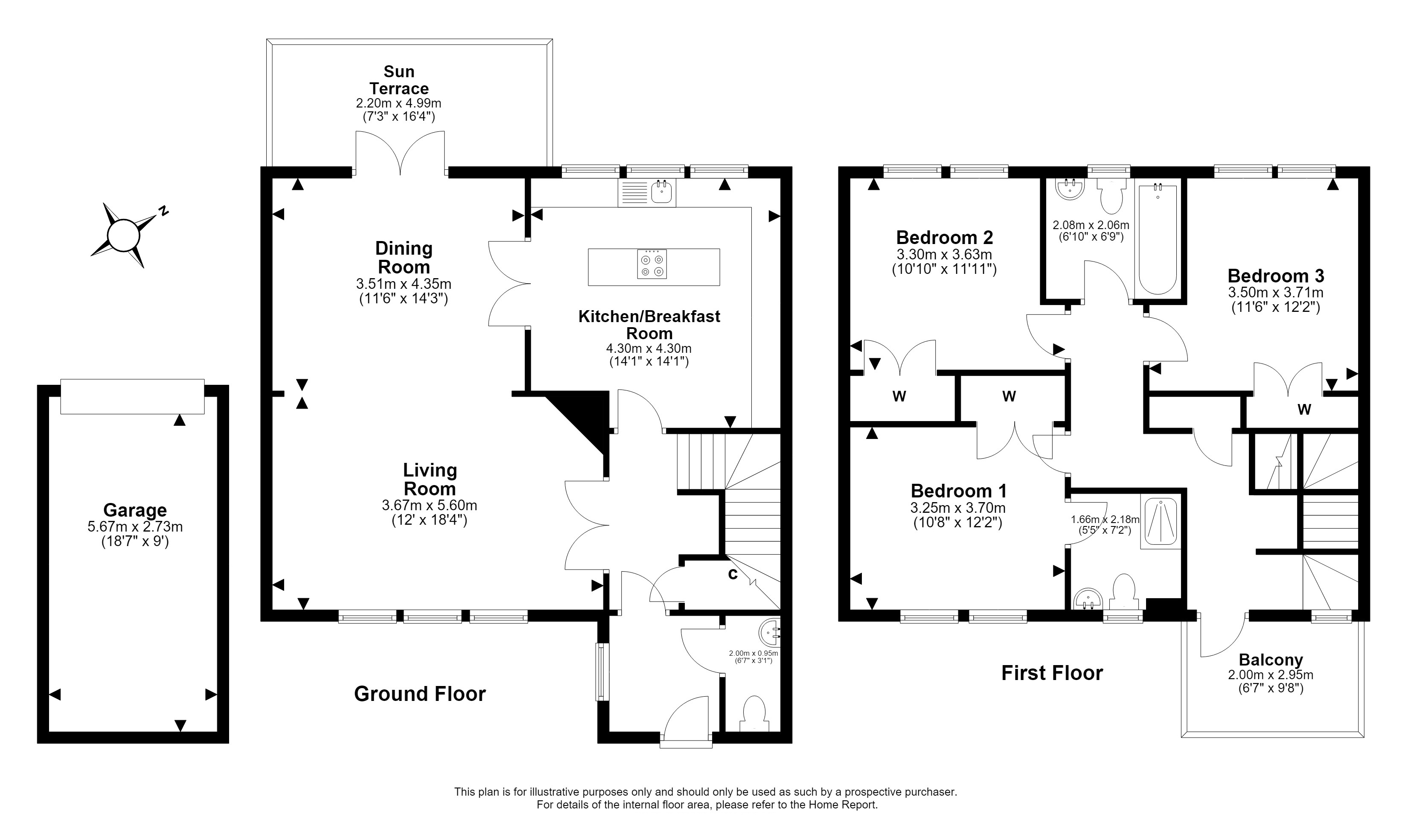 18, Nungate Gardens, Haddington floorplan