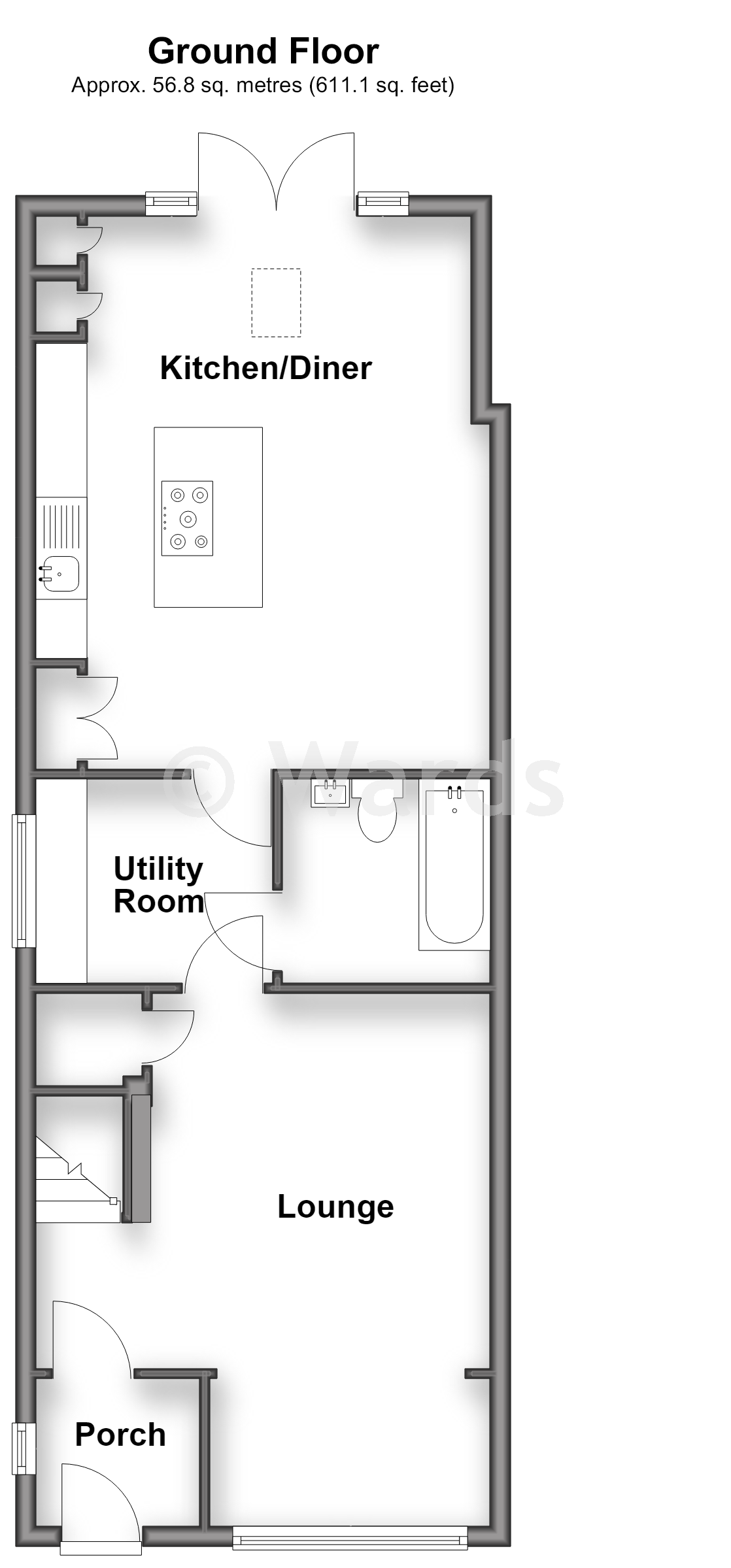 40, Woodstock Road, Rochester floorplan
