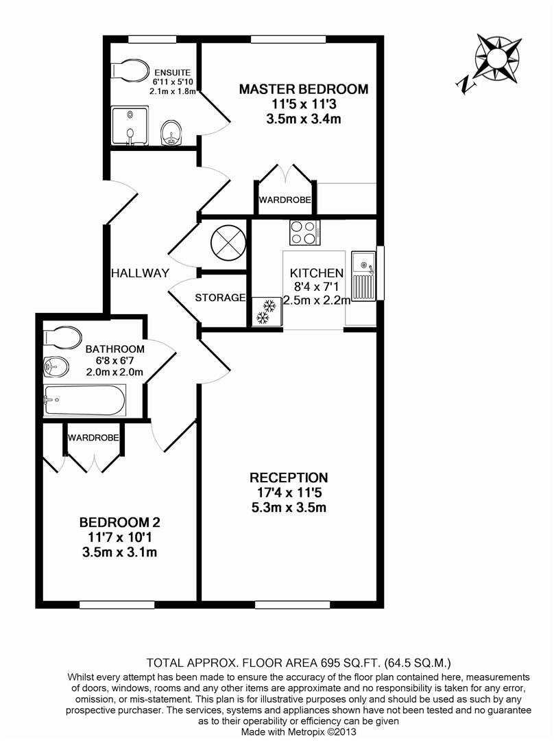 2 Bedrooms Flat to rent in Merrifield Court, Welwyn Garden City AL7