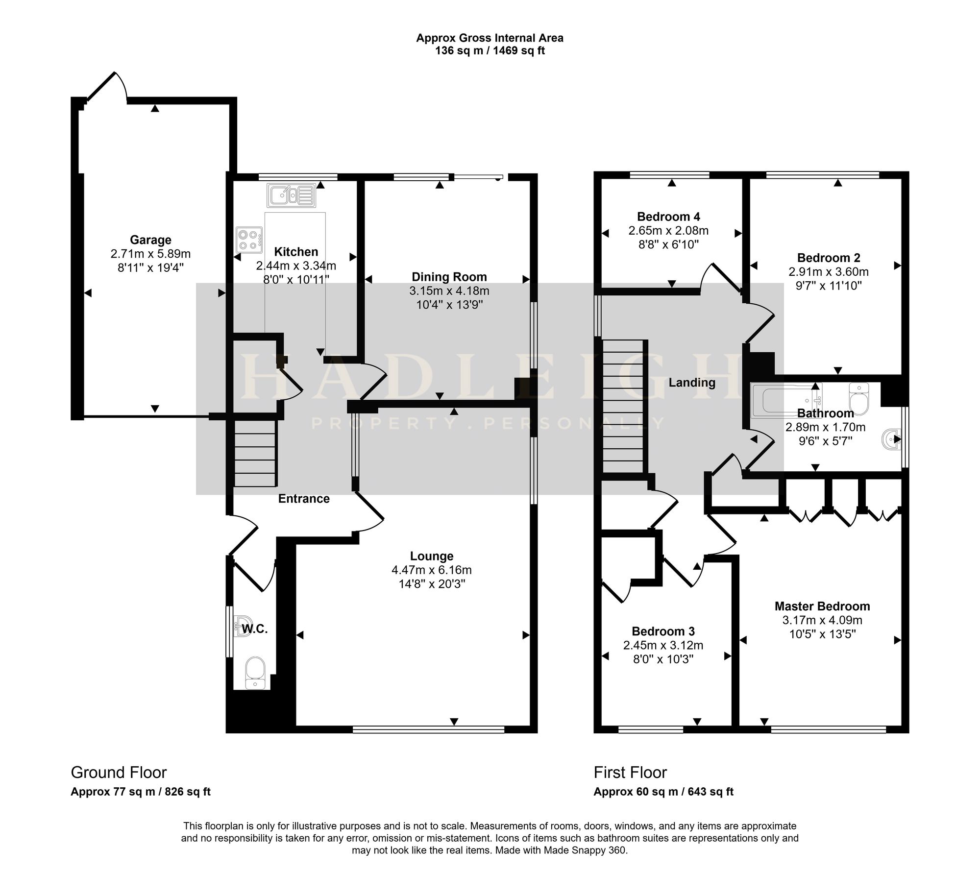 4 Greville Drive, Birmingham floorplan