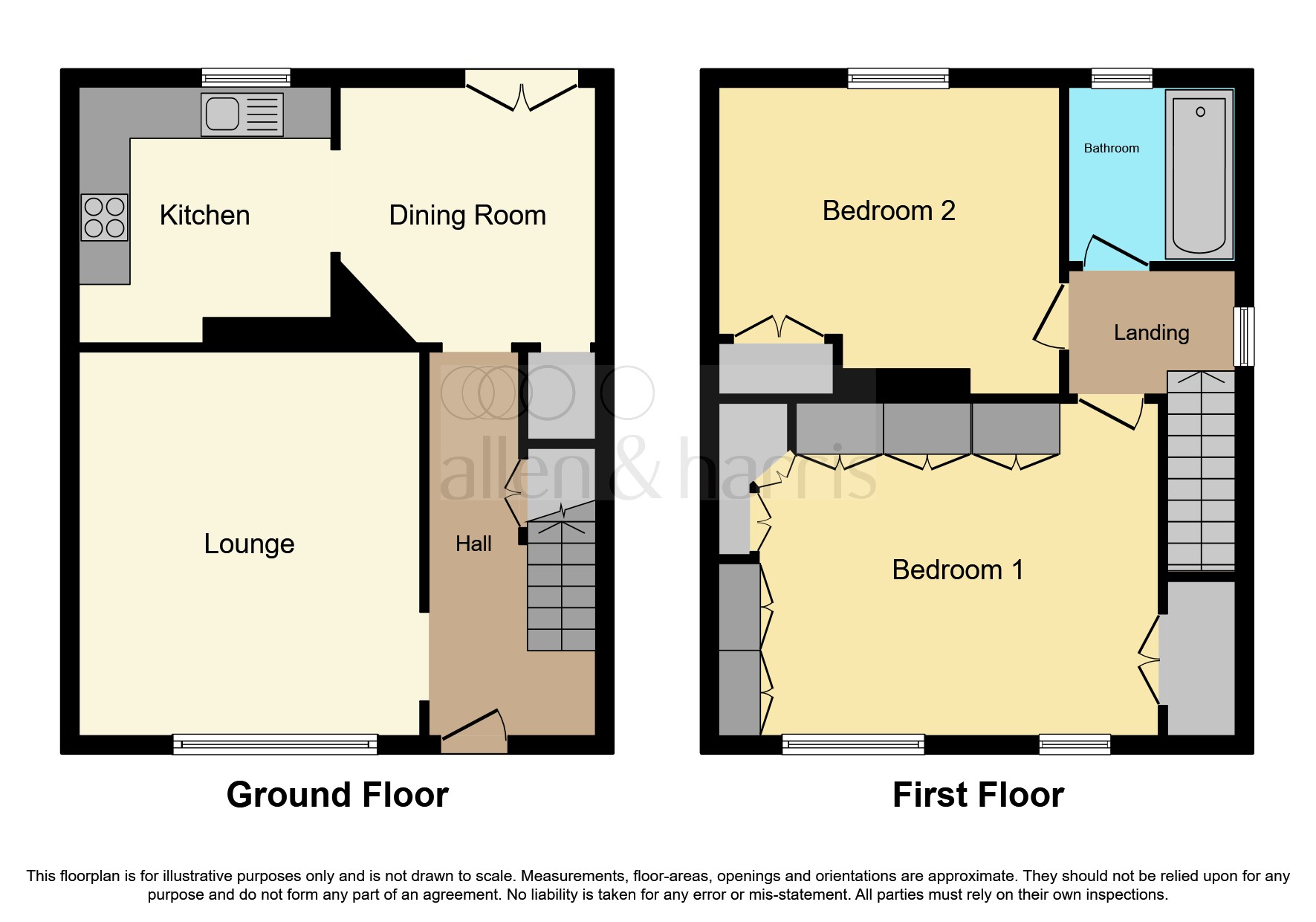 Shawlands Street, Catrine, Mauchline KA5, 2 bedroom end terrace house