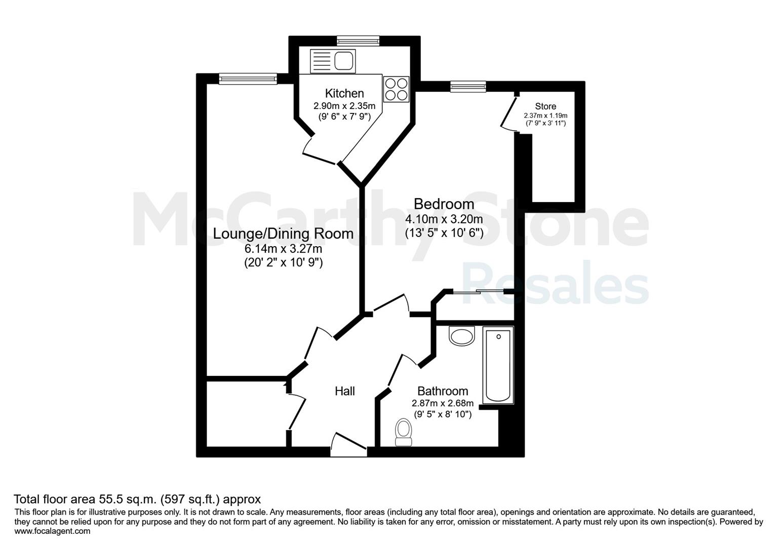 26 Goodes Court, Baldock Road, Royston floorplan