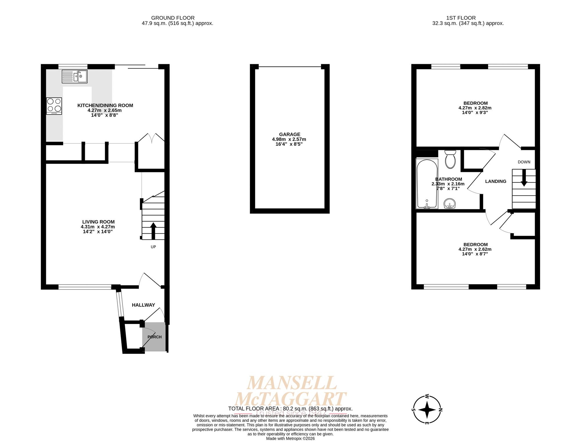 11 Bolters Road, Horley floorplan