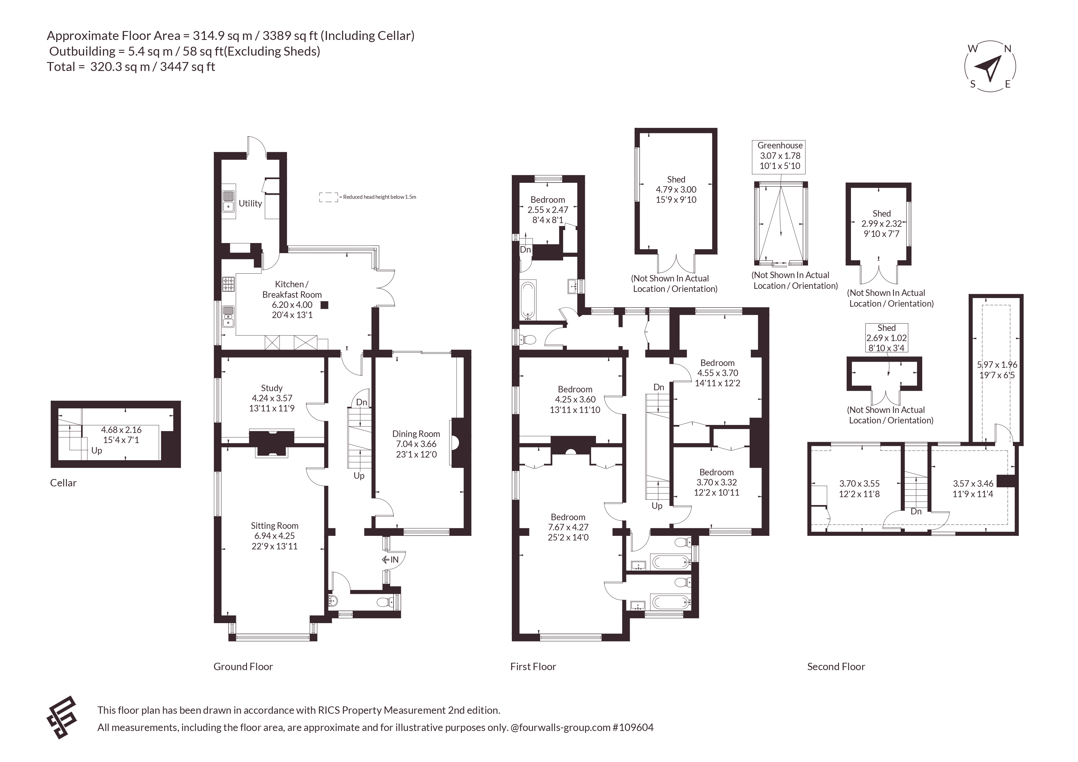 Eveleghs,, High Street, Abingdon floorplan