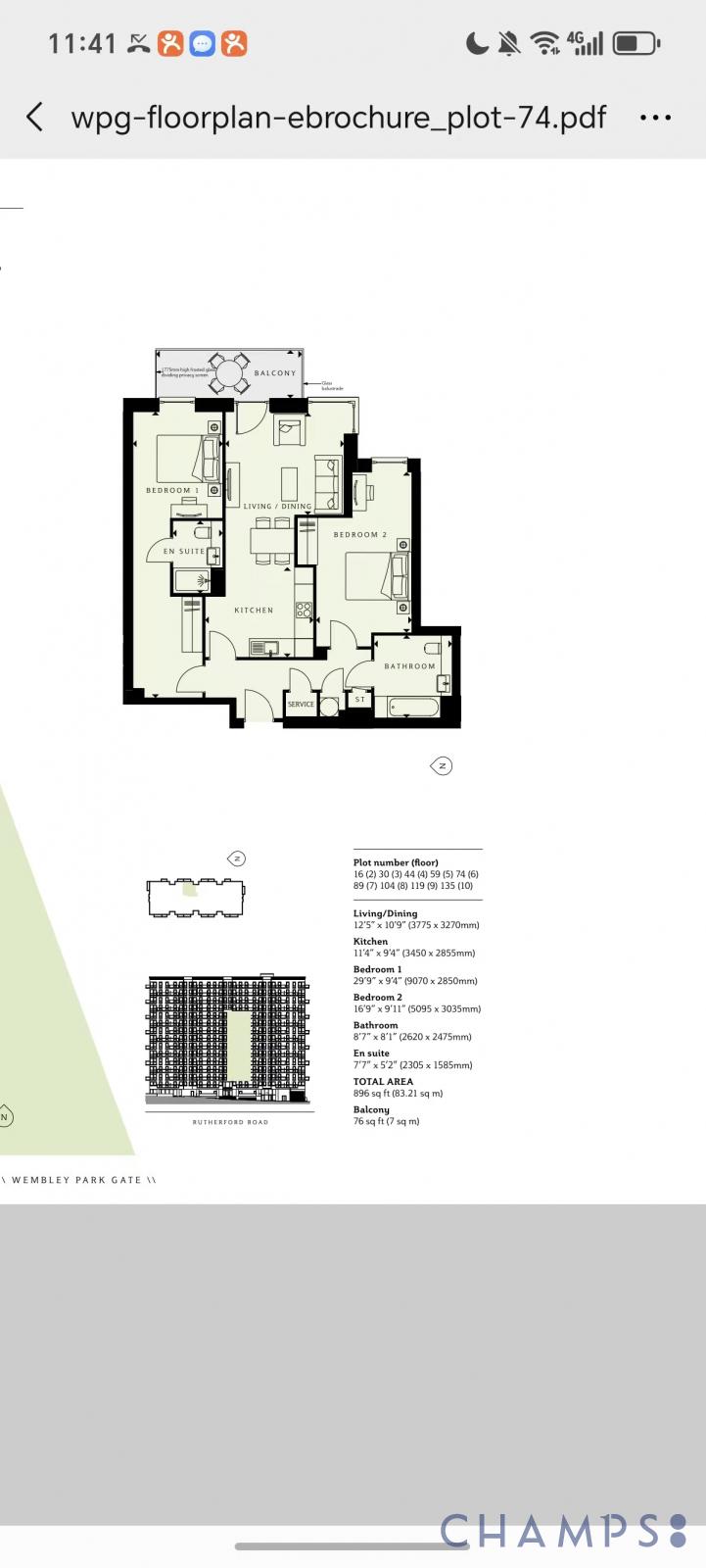 Flat 18, Marathon House, Wembley floorplan