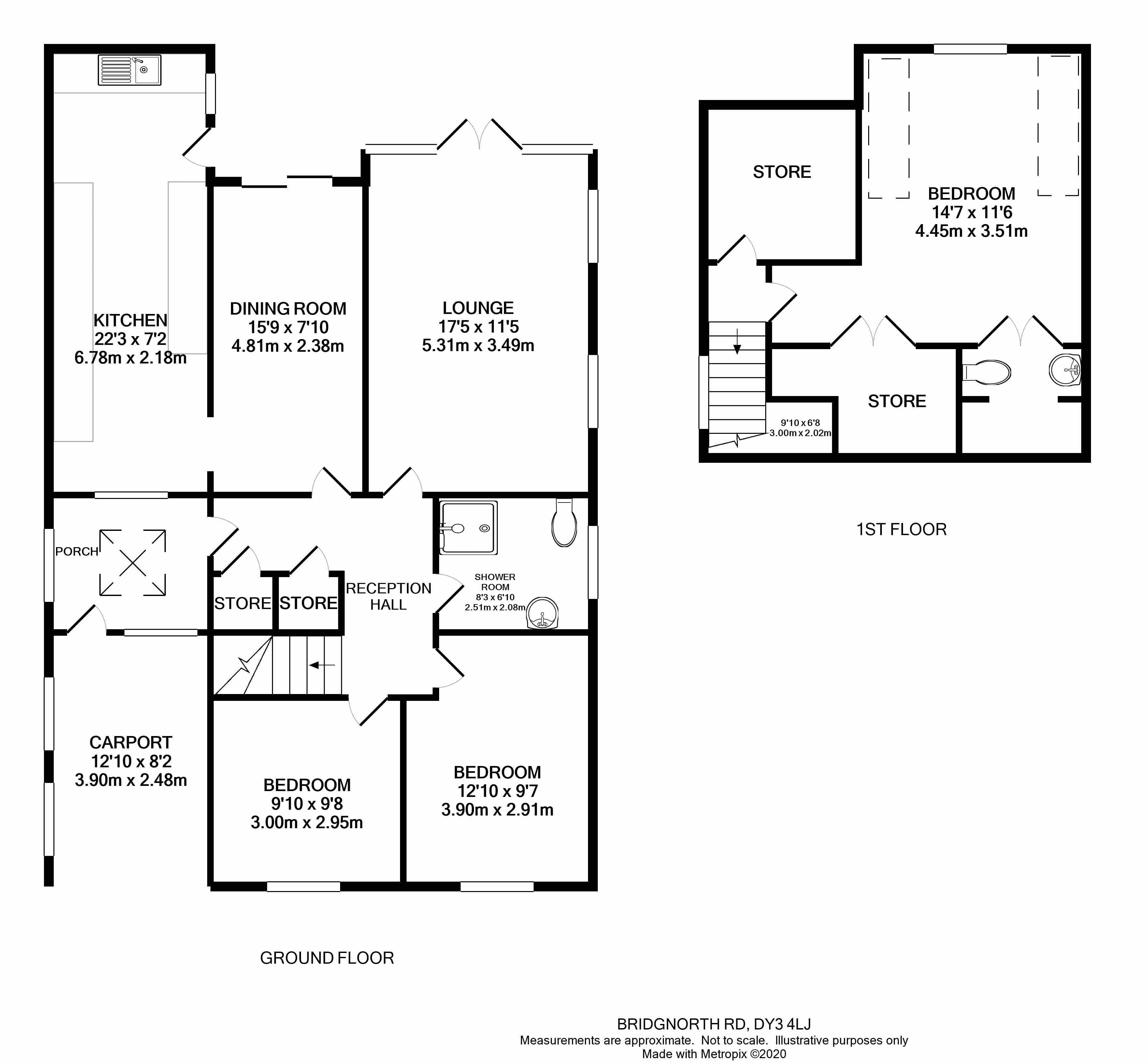 Bridgnorth Road, Himley, Dudley DY3, 3 bedroom detached bungalow for