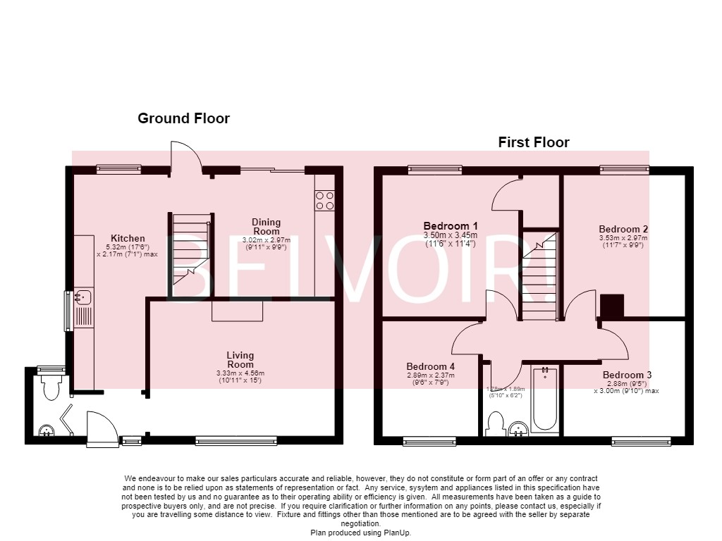 17, Croyde Avenue, Corby floorplan