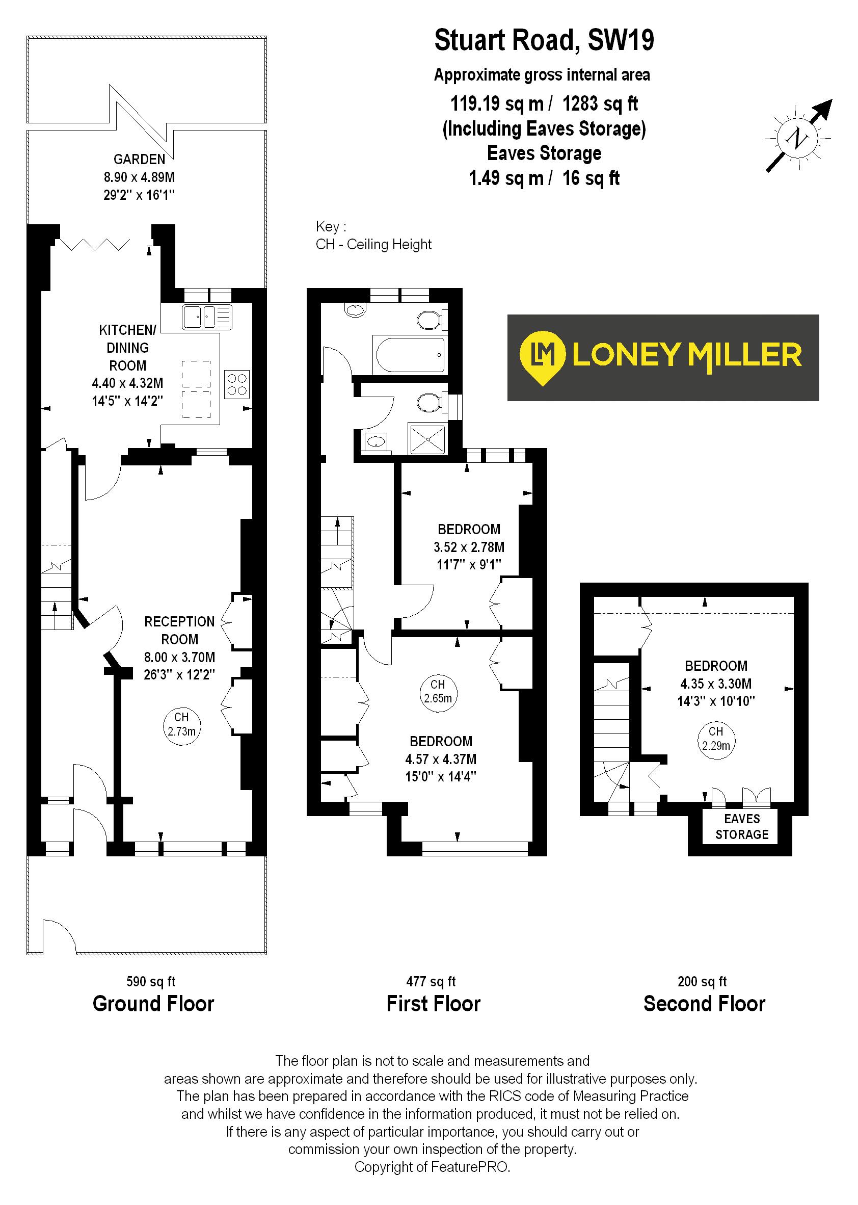 3 bed terraced house for sale in Stuart Road, London SW19 Zoopla