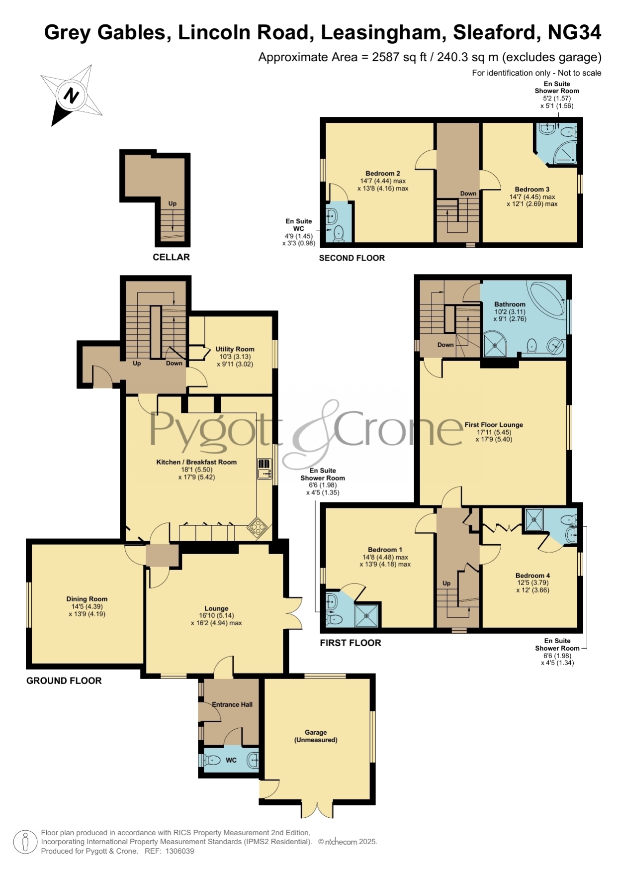 Grey Gables, Lincoln Road, Sleaford floorplan
