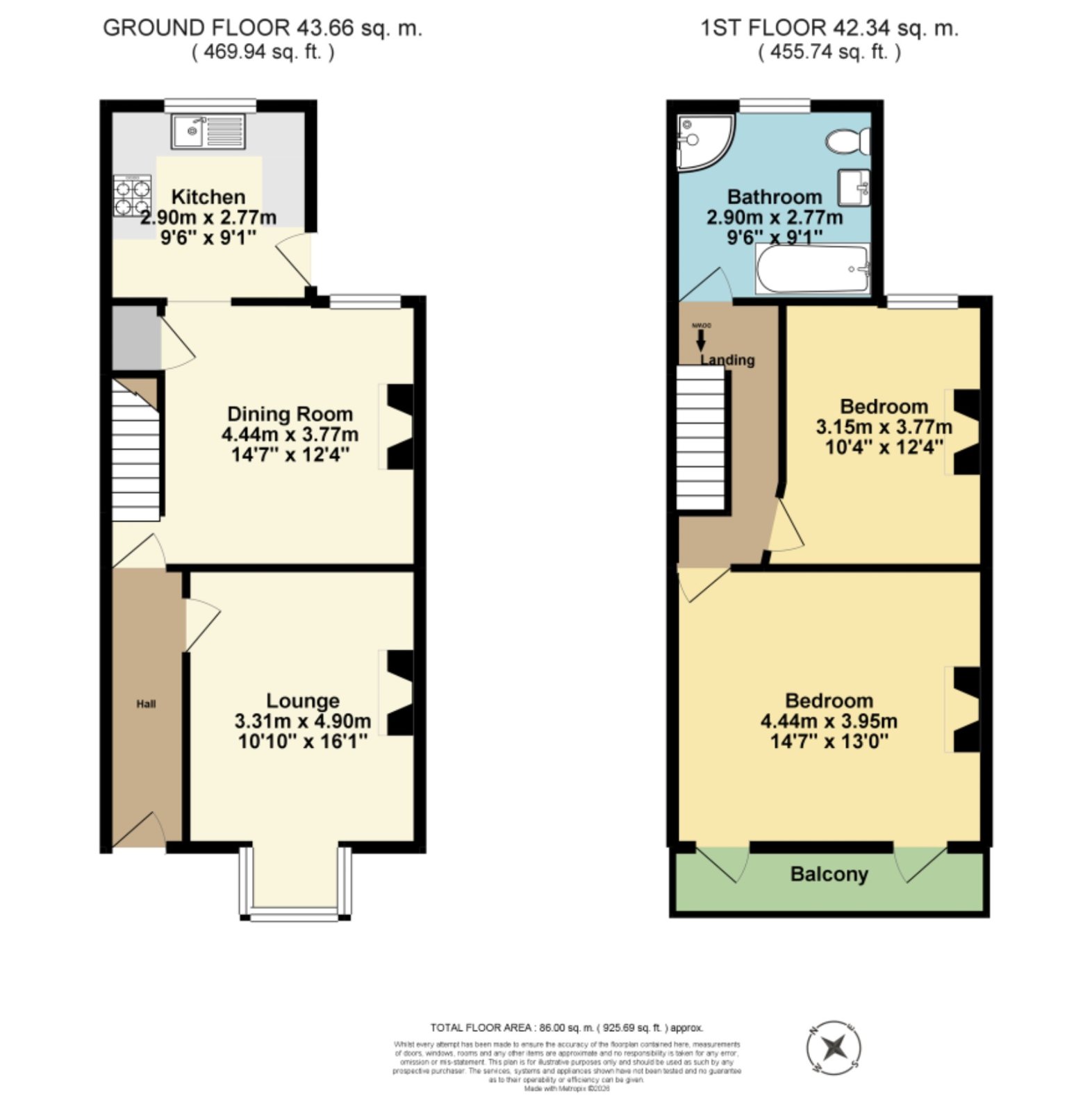 362, London Road, Kent floorplan