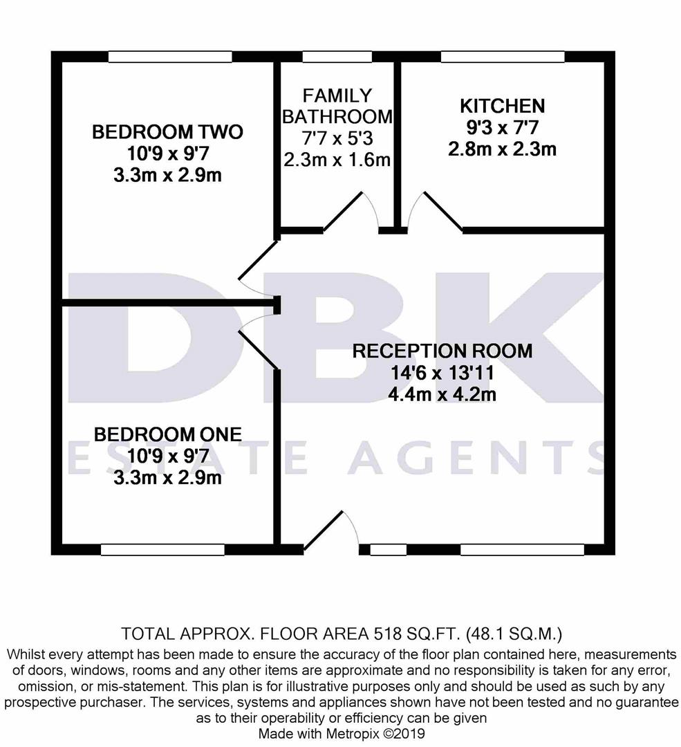 Annexe R/O, 182 Ash Grove, Heston floorplan