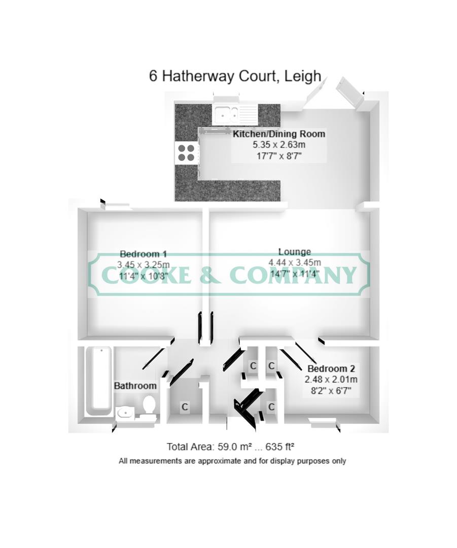 6, Hatherway Court, Leigh floorplan