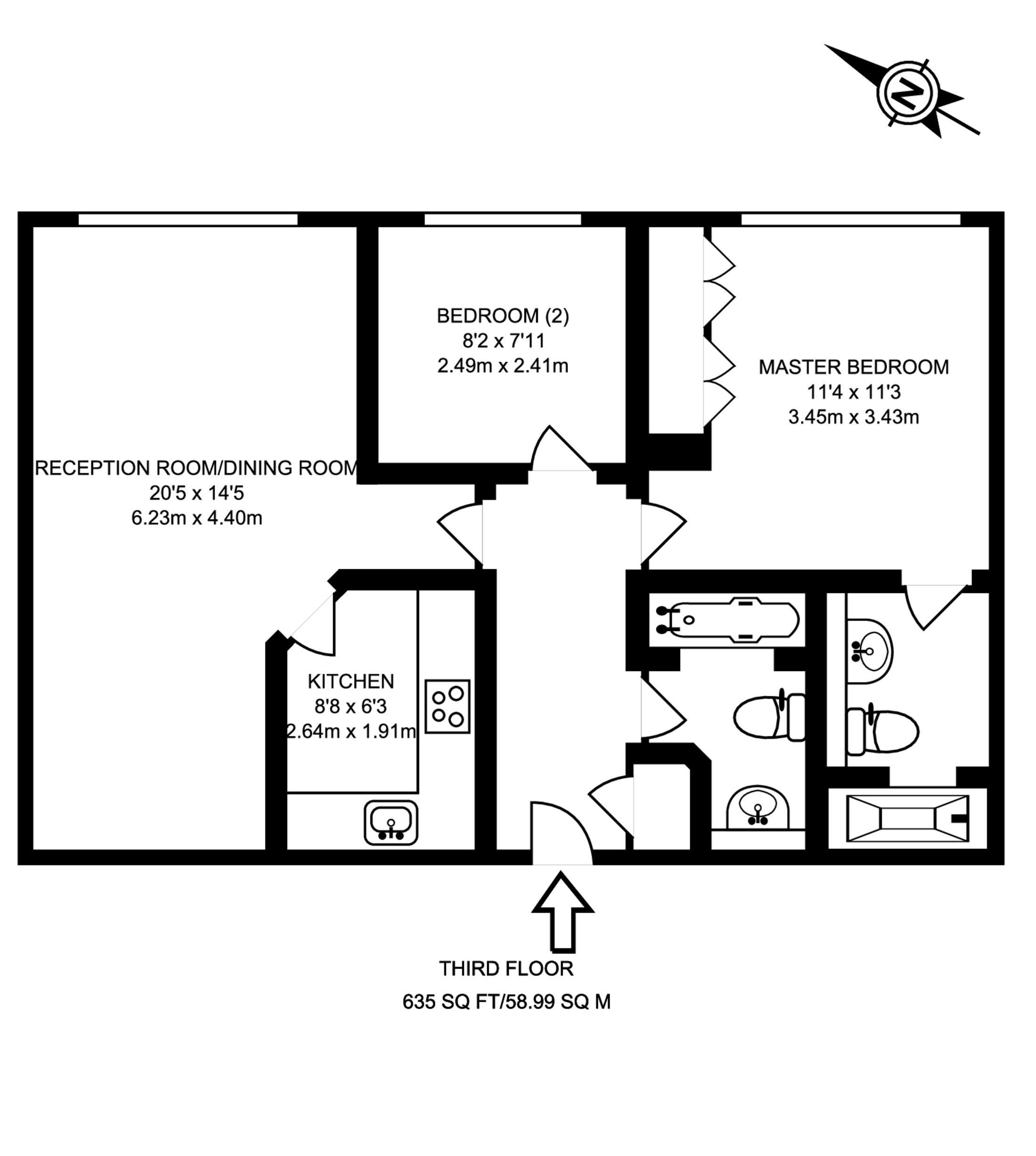 Prescot Street, Aldgate floorplan