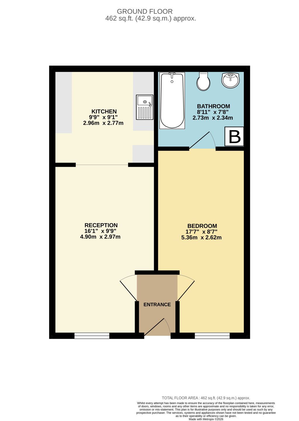 Flat 150a, Commercial Street, Blackwood floorplan