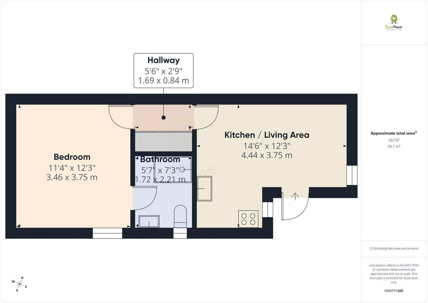 1, Woodbrook Road, London floorplan