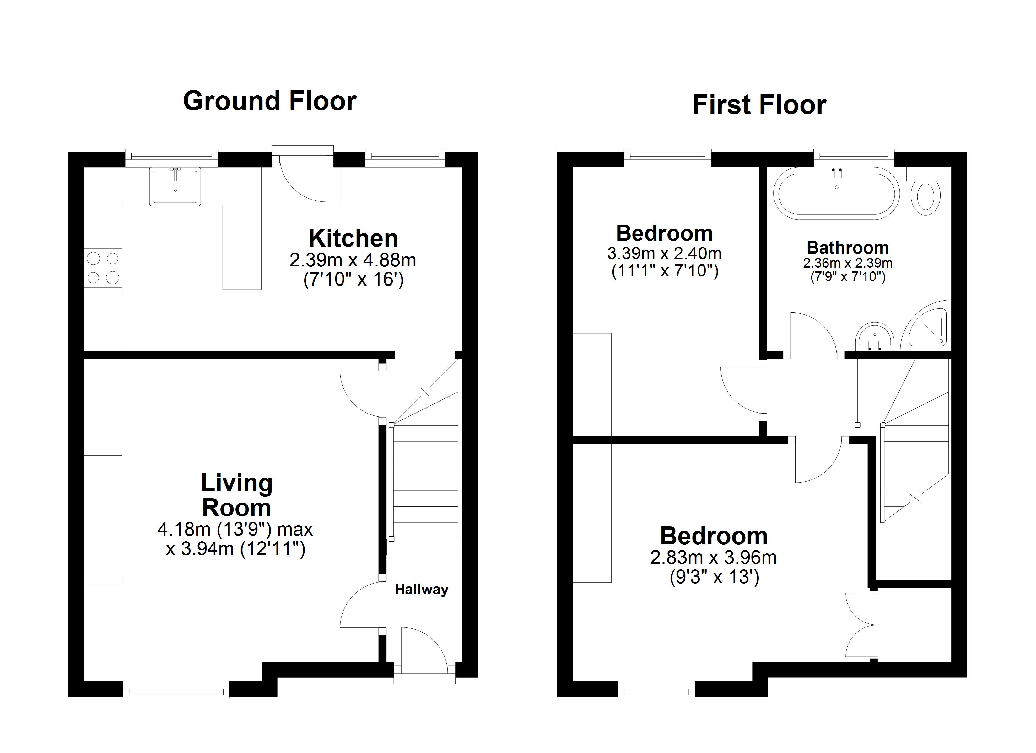 Crosland Terrace, Helsby, Frodsham WA6, 2 bedroom end terrace house to