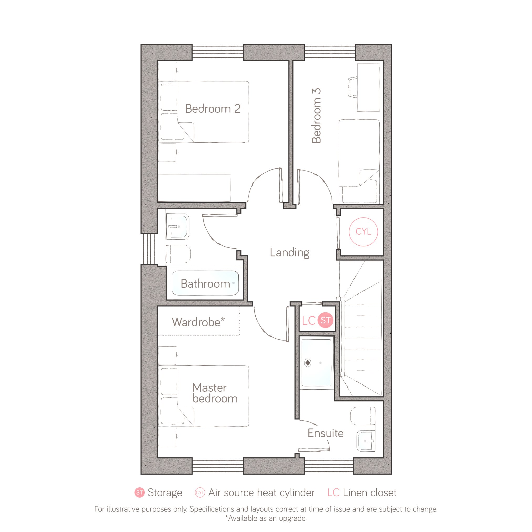 Plot 156 - Poppy Cottage,, The Watchmakers, Bodmin floorplan