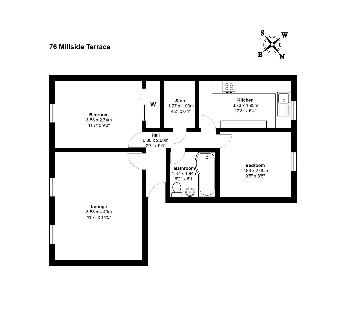 76 Millside Terrace, Peterculter, Peterculter floorplan