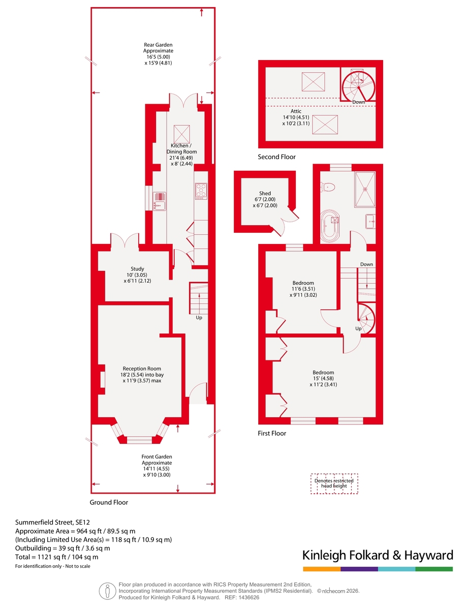 22, Summerfield Street, London floorplan
