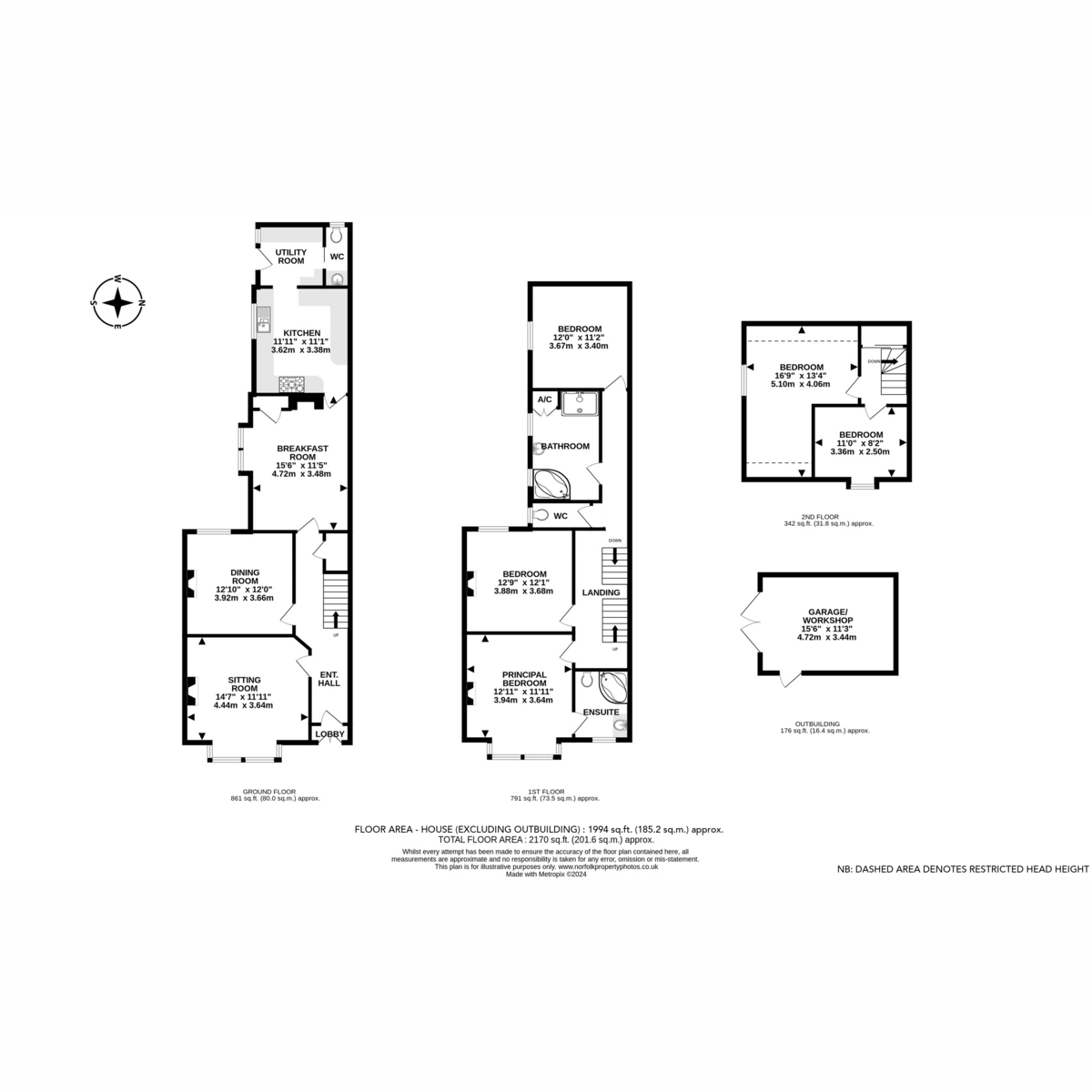 15, Corton Road, Lowestoft floorplan