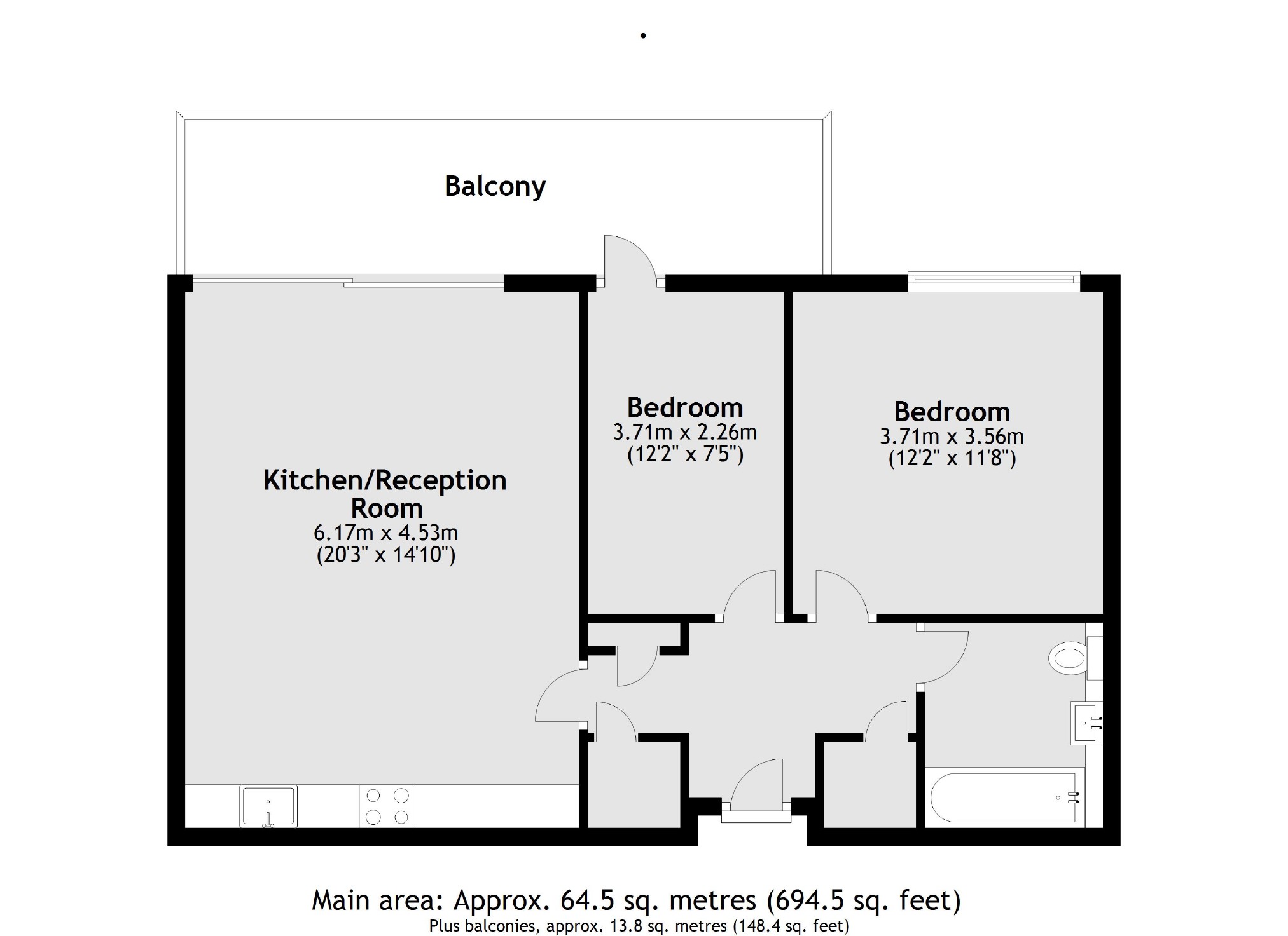 Knaresborough Drive, London SW18, 2 bedroom flat for sale 61477788