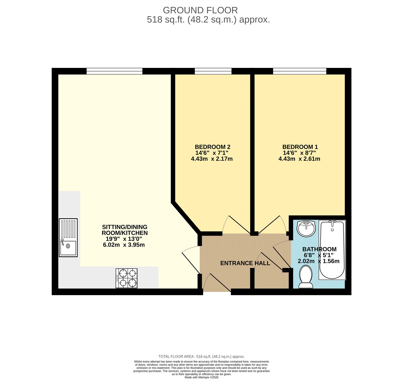 Millbrook Road East, Hampshire floorplan