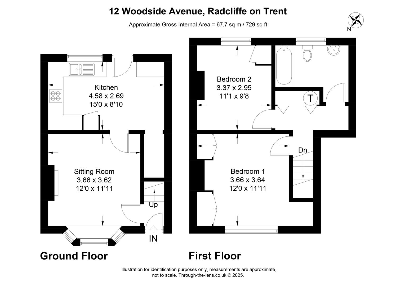 12, Woodside Avenue, Nottingham floorplan