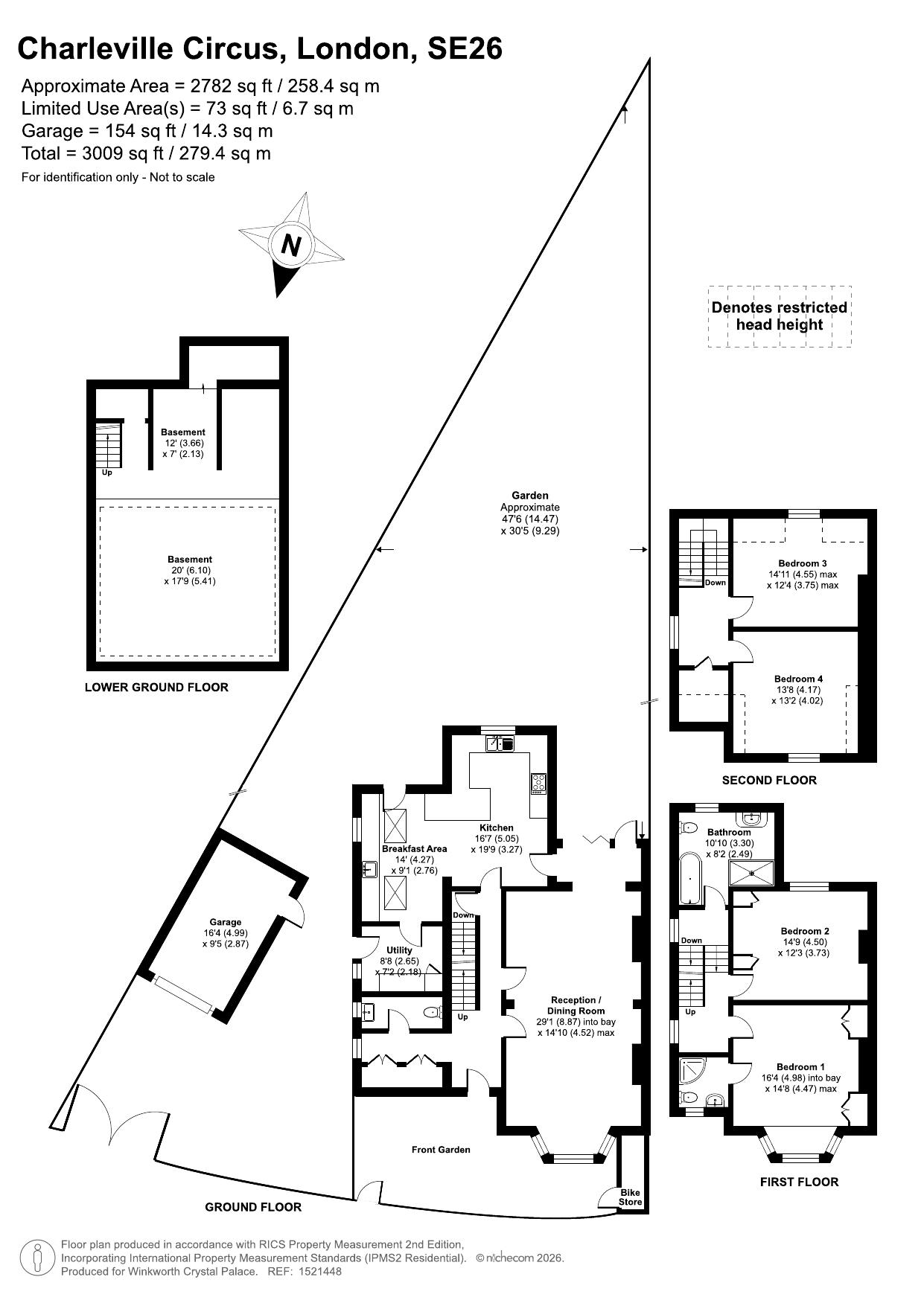 12, Charleville Circus, London floorplan
