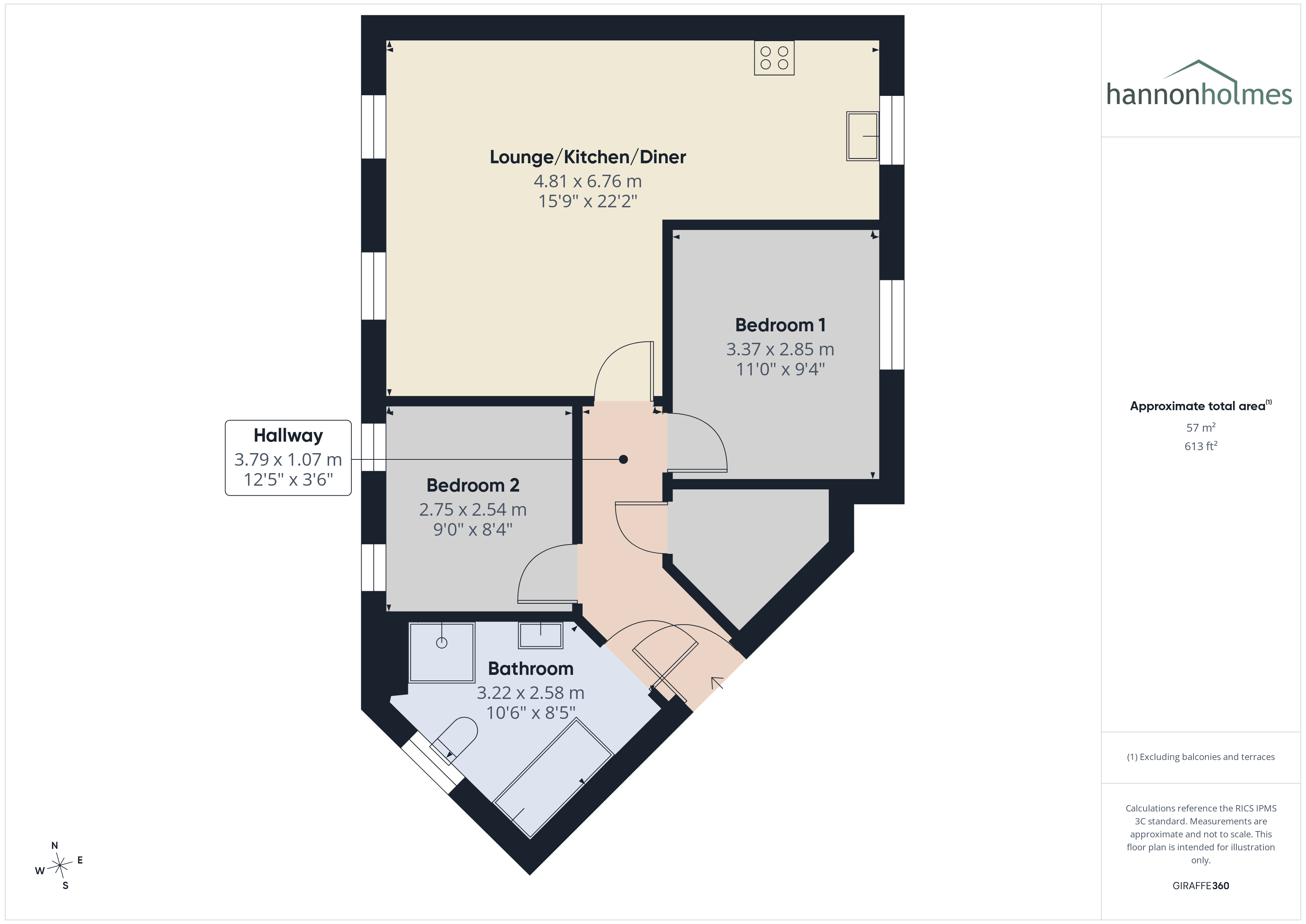 6, Irwell Place, Manchester floorplan
