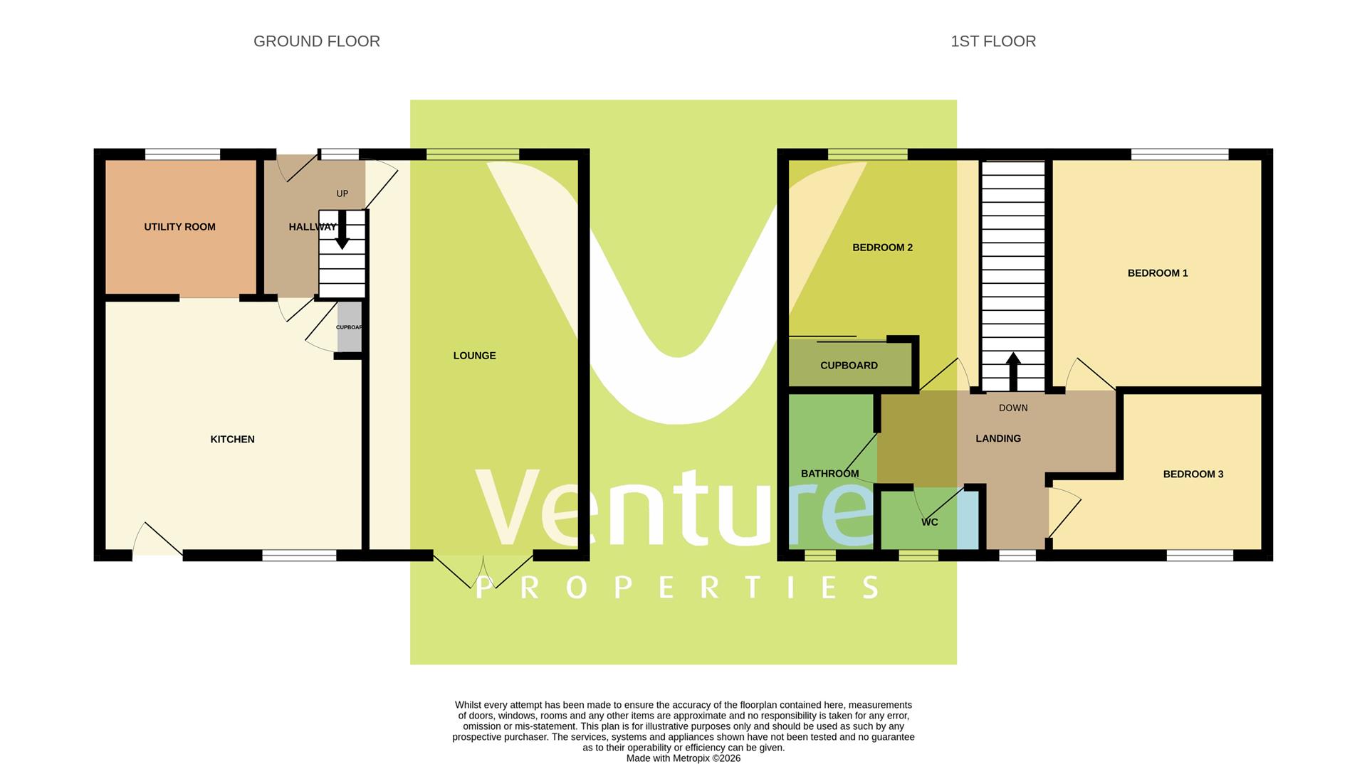 31, Ash Drive, Willington floorplan