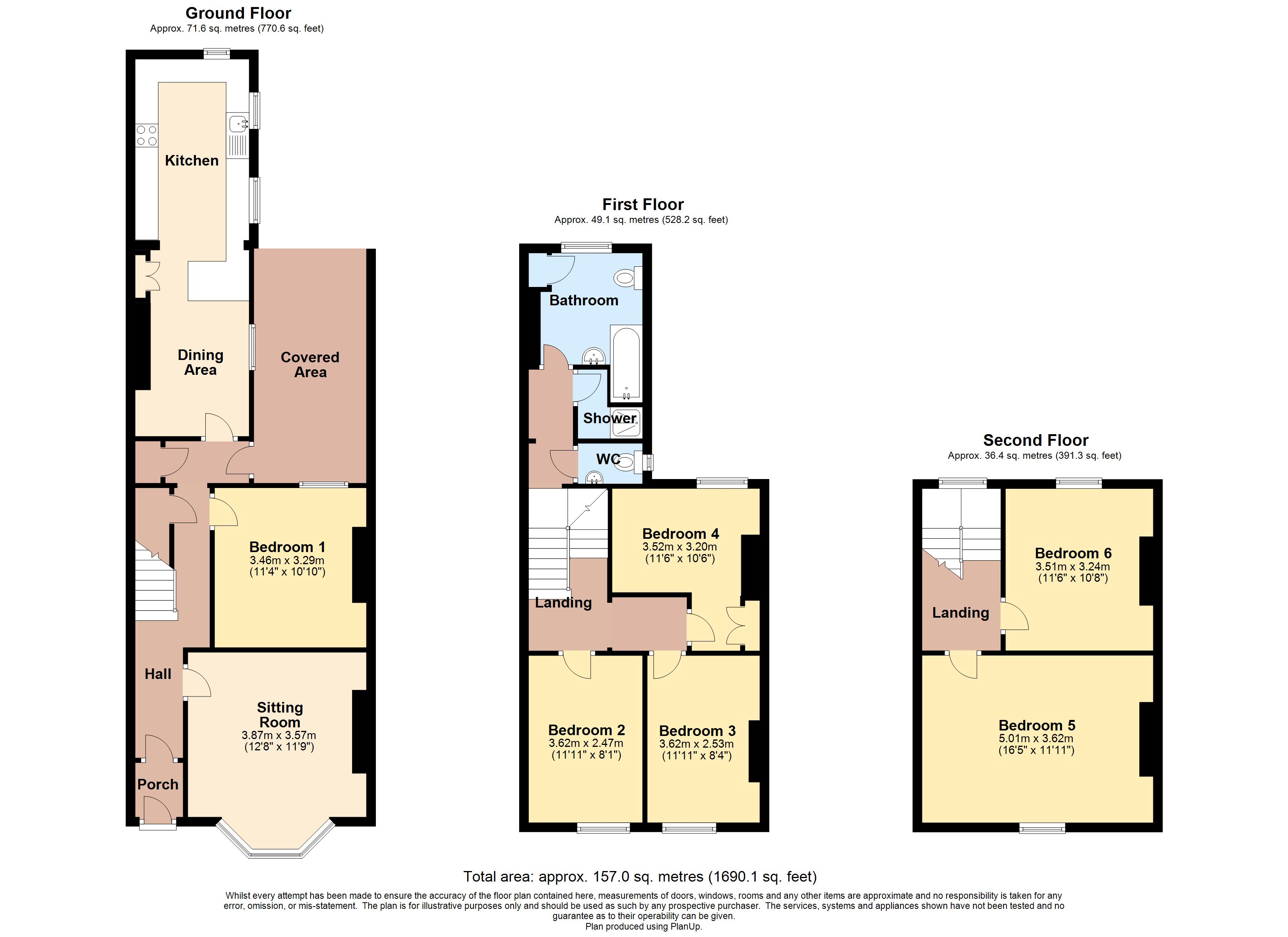 36, Culverland Road, Exeter floorplan