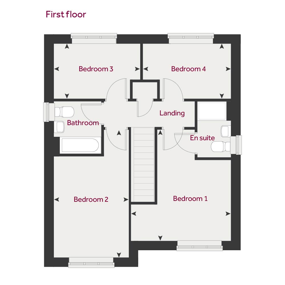 5, Willow Grange, Mastin Moor floorplan