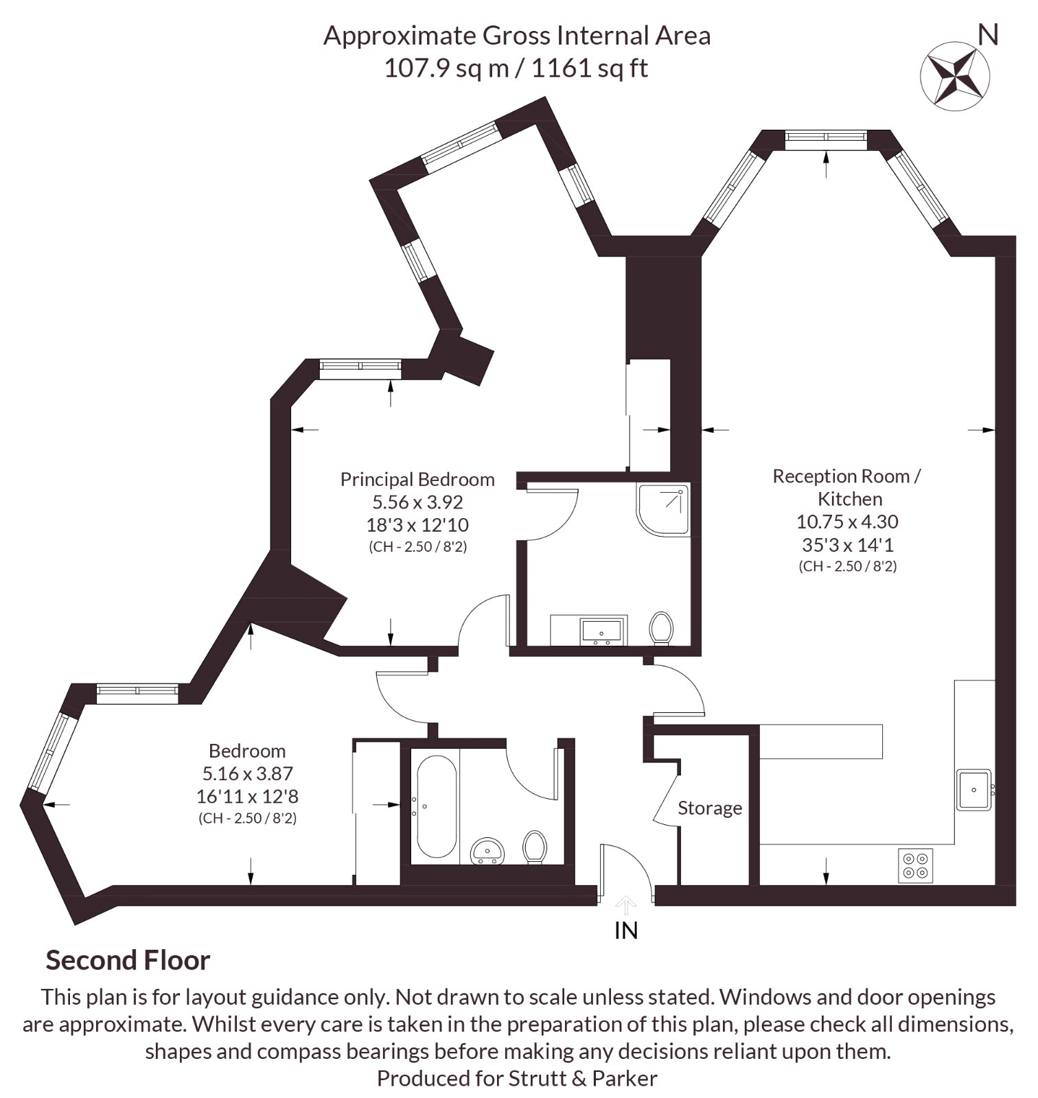 Flat 7, 1, Hans Crescent, London floorplan