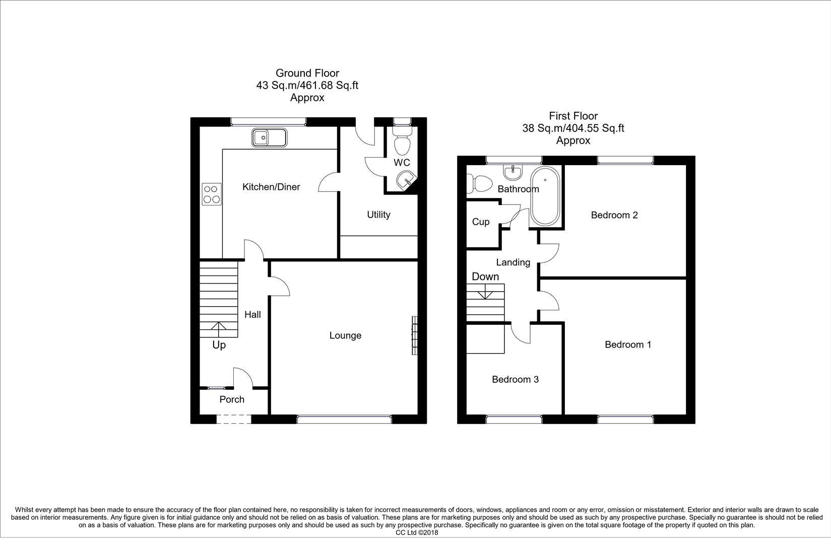 3, The Green, Gainsborough floorplan